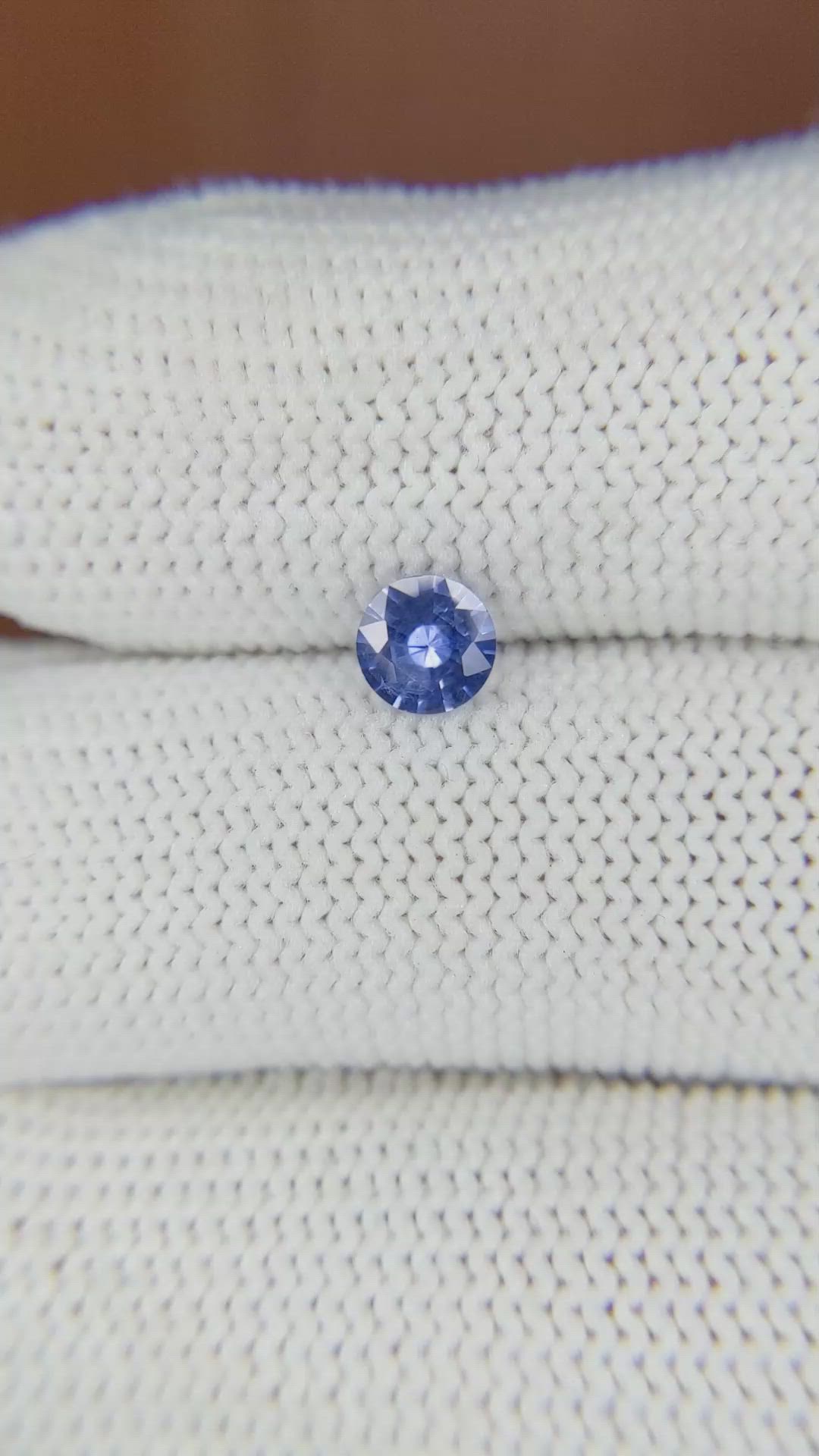 0.54 Ct. Blue Sapphire from Ceylon (Sri Lanka) Size Video
