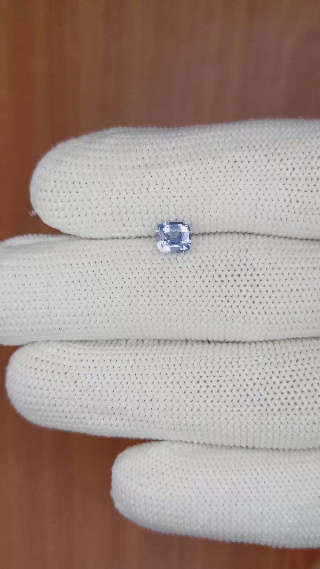 0.71 Ct. Blue Sapphire from Ceylon (Sri Lanka) Size Video