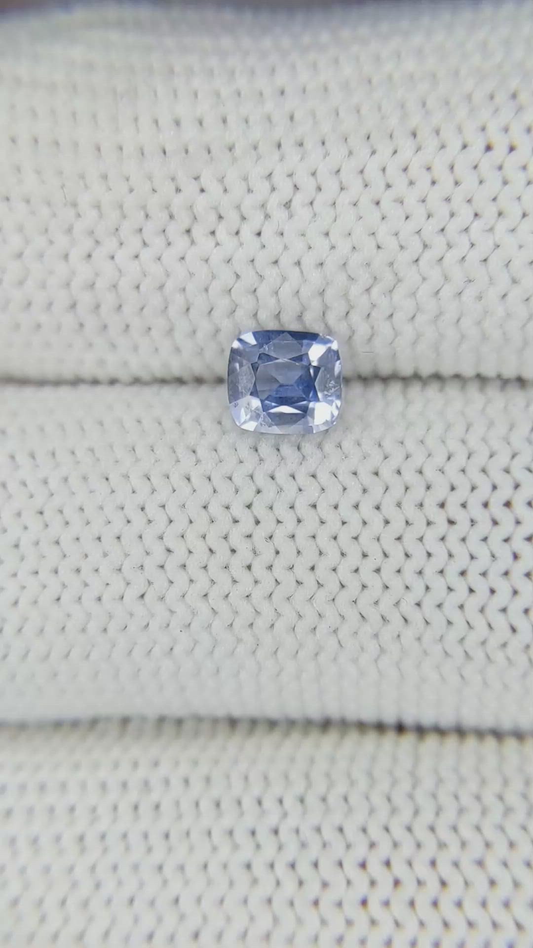 0.71 Ct. Blue Sapphire from Ceylon (Sri Lanka) Size Video