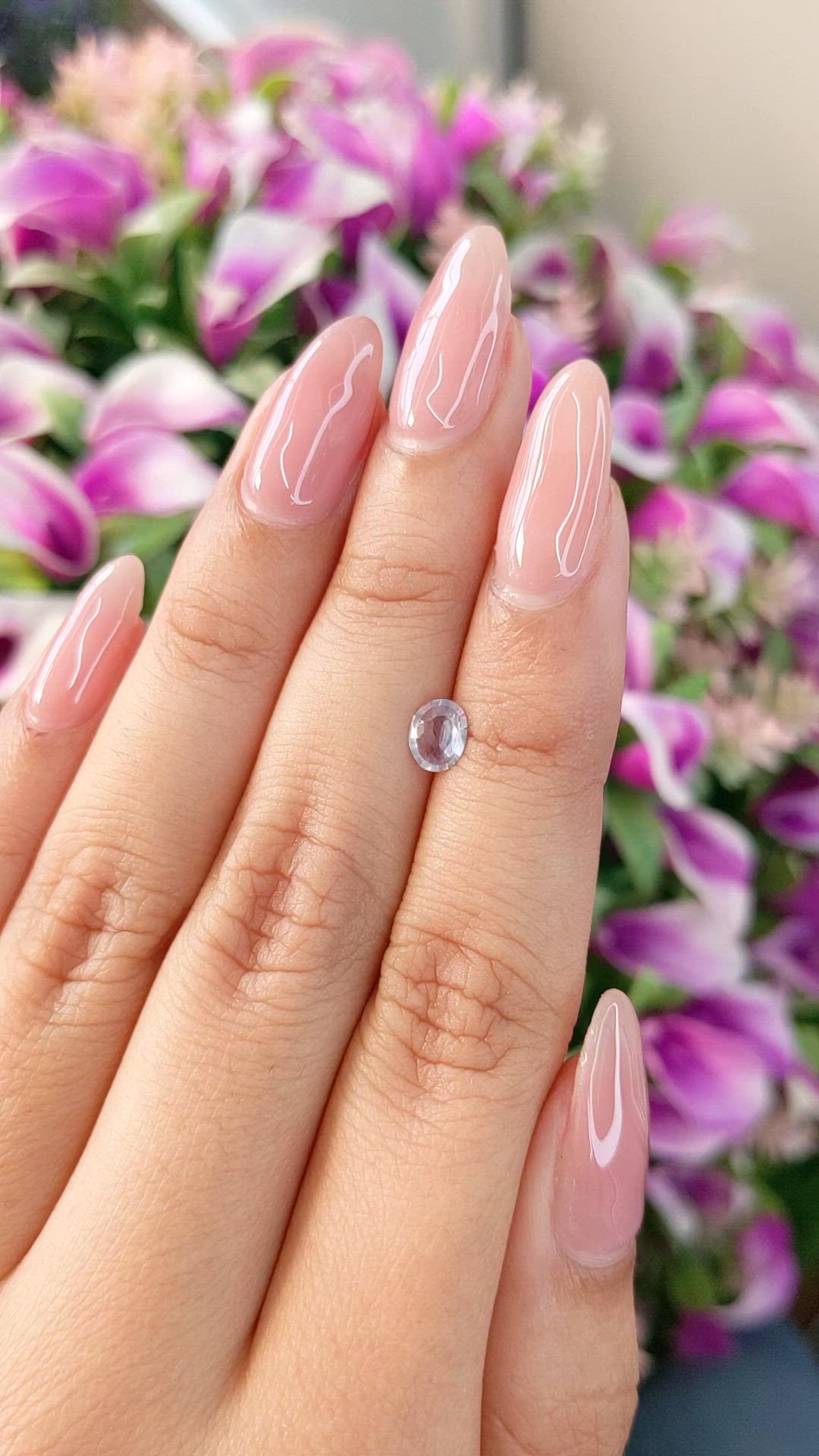 0.50 Ct. Blue Sapphire from Ceylon (Sri Lanka) Size Video