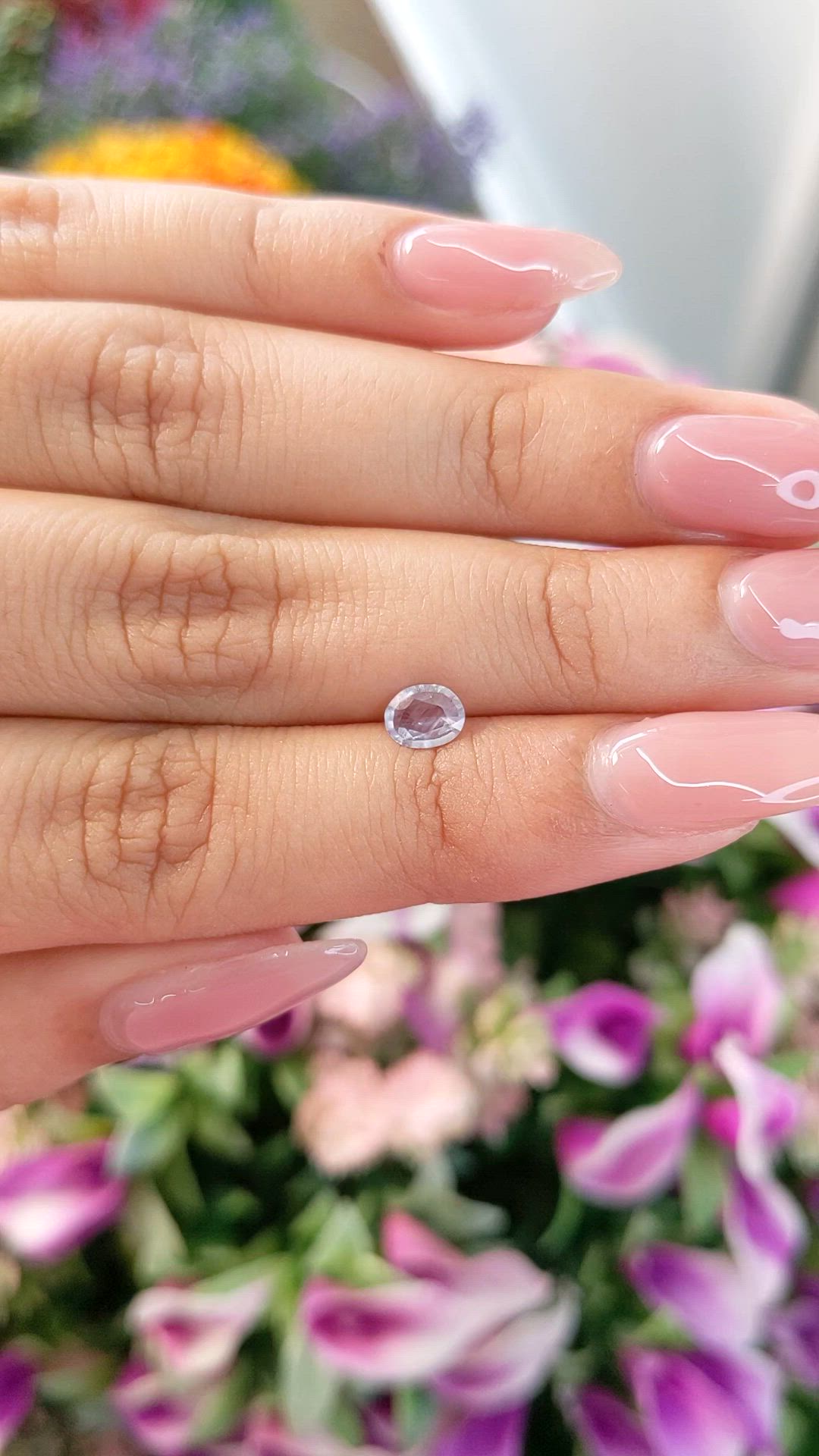 0.50 Ct. Blue Sapphire from Ceylon (Sri Lanka) Size Video