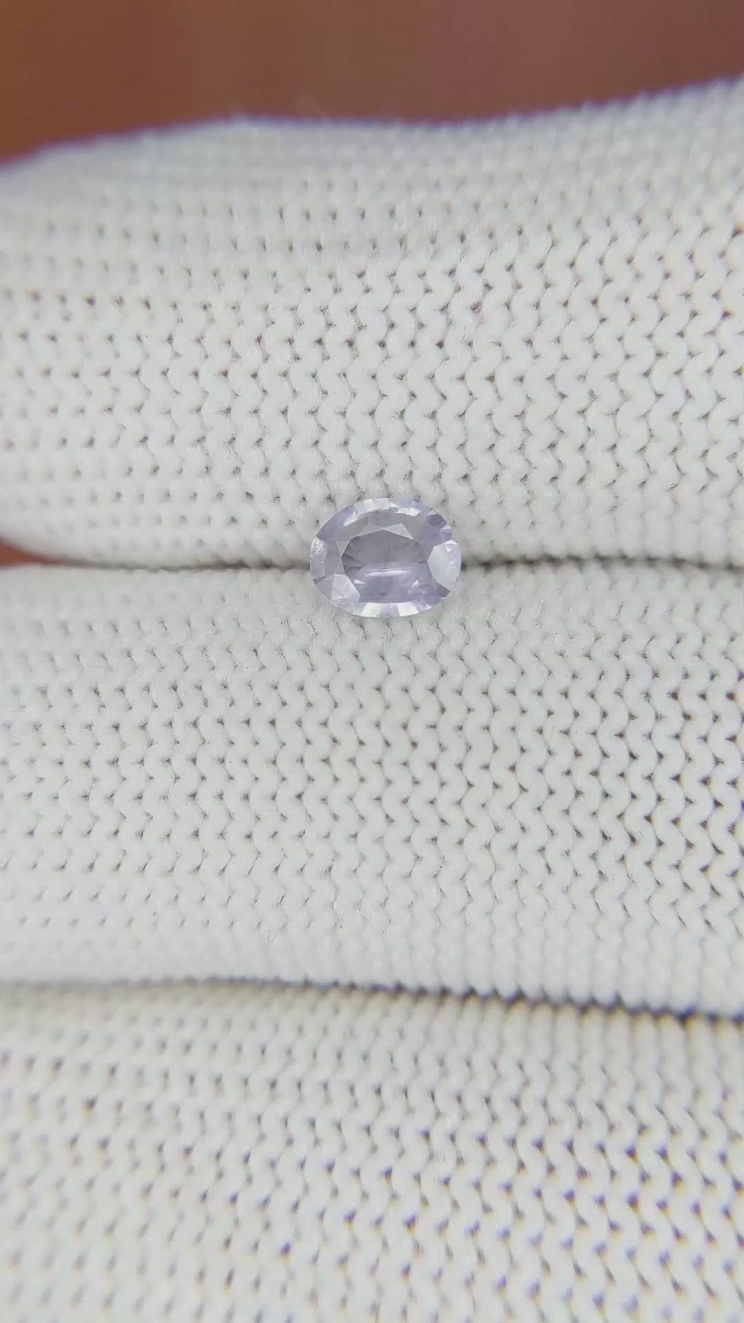 0.50 Ct. Blue Sapphire from Ceylon (Sri Lanka) Size Video