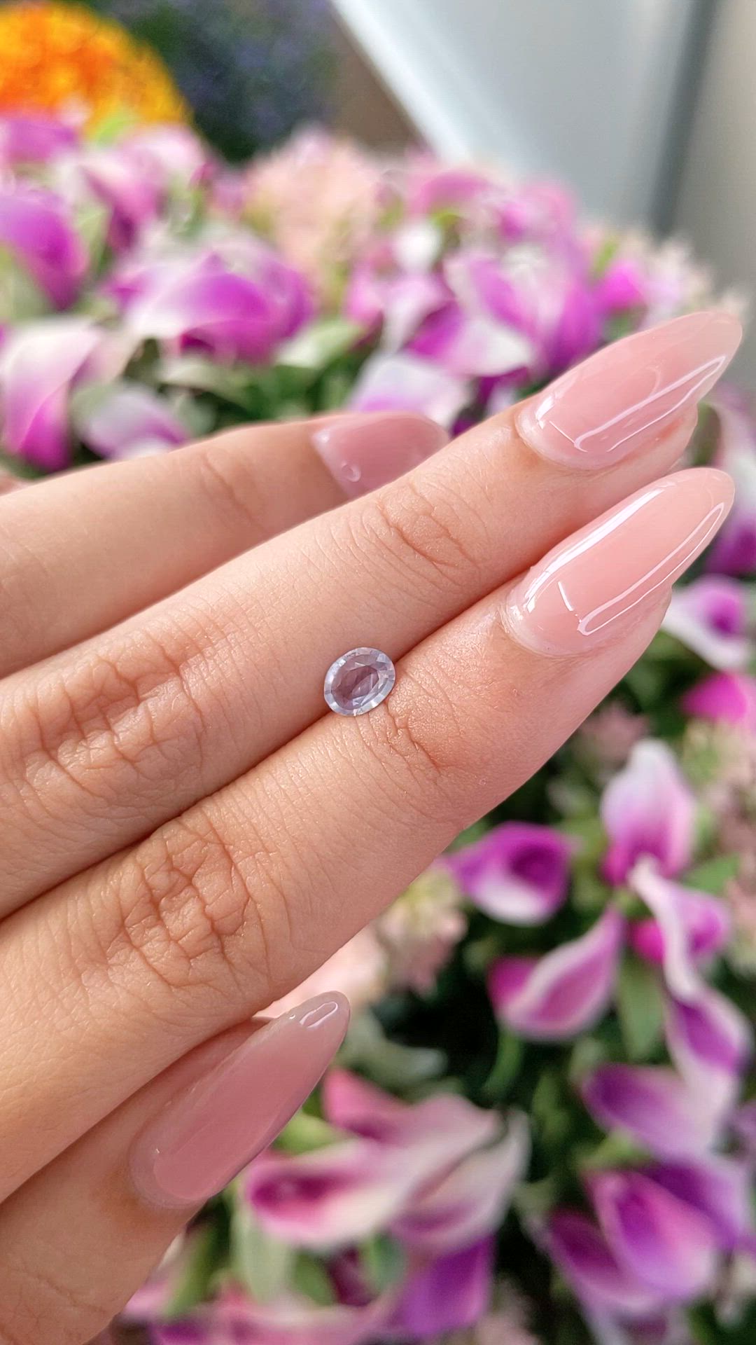 0.50 Ct. Blue Sapphire from Ceylon (Sri Lanka) Size Video