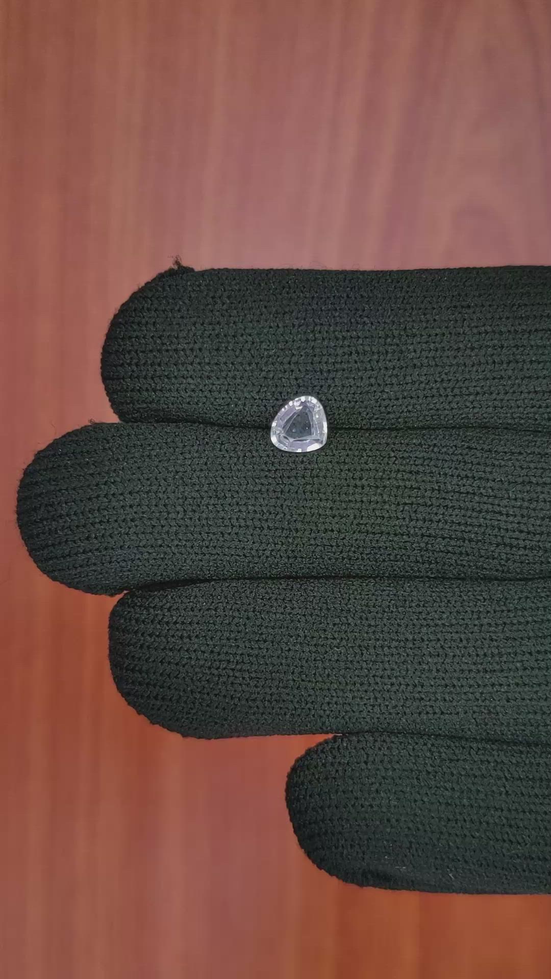 0.76 Ct. White Sapphire from Ceylon (Sri Lanka) Size Video