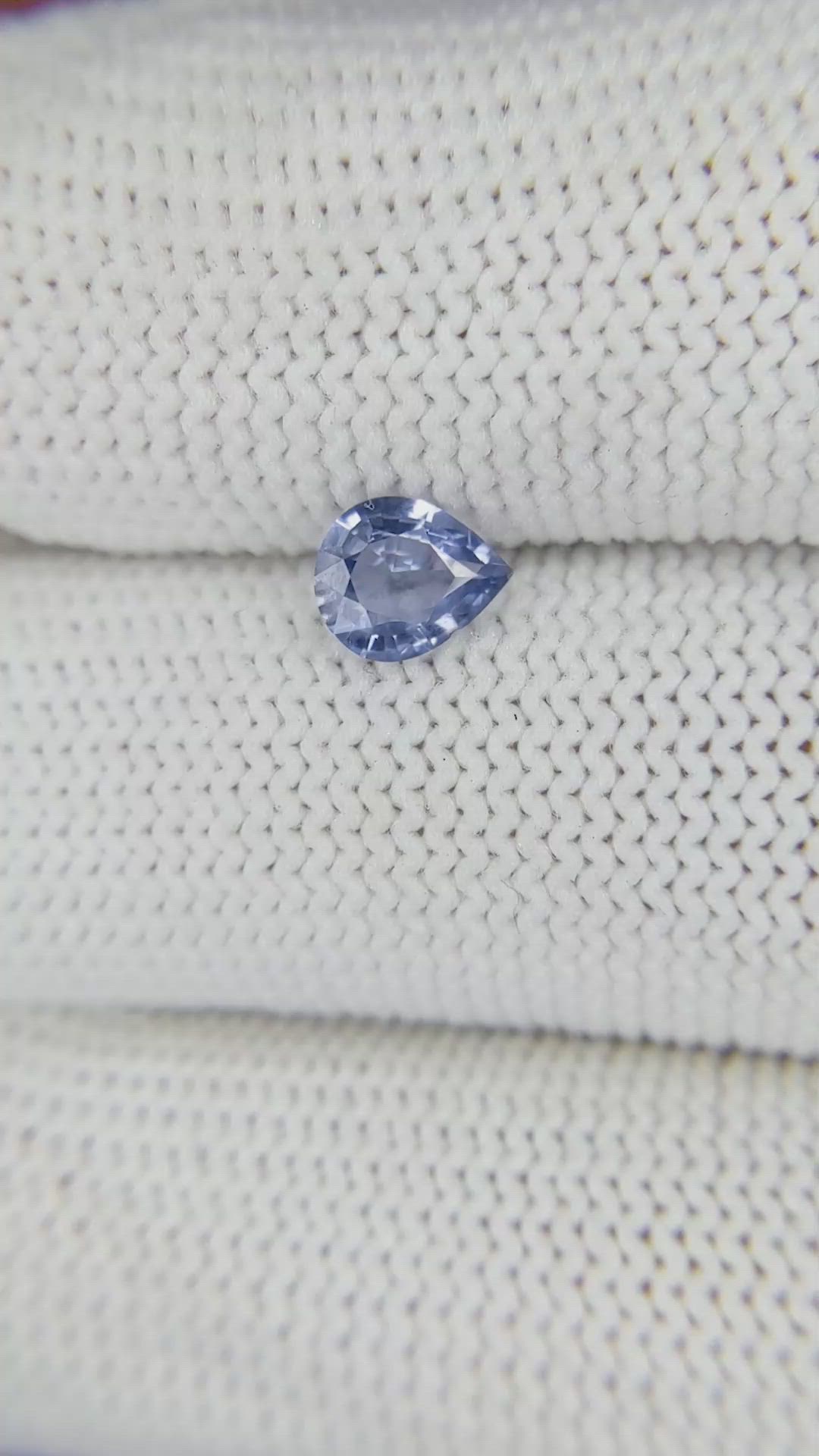 0.63 Ct. Blue Sapphire from Ceylon (Sri Lanka) Size Video