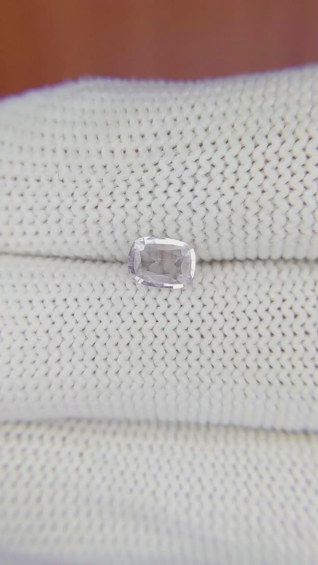 0.53 Ct. Purple Sapphire from Ceylon (Sri Lanka) Size Video