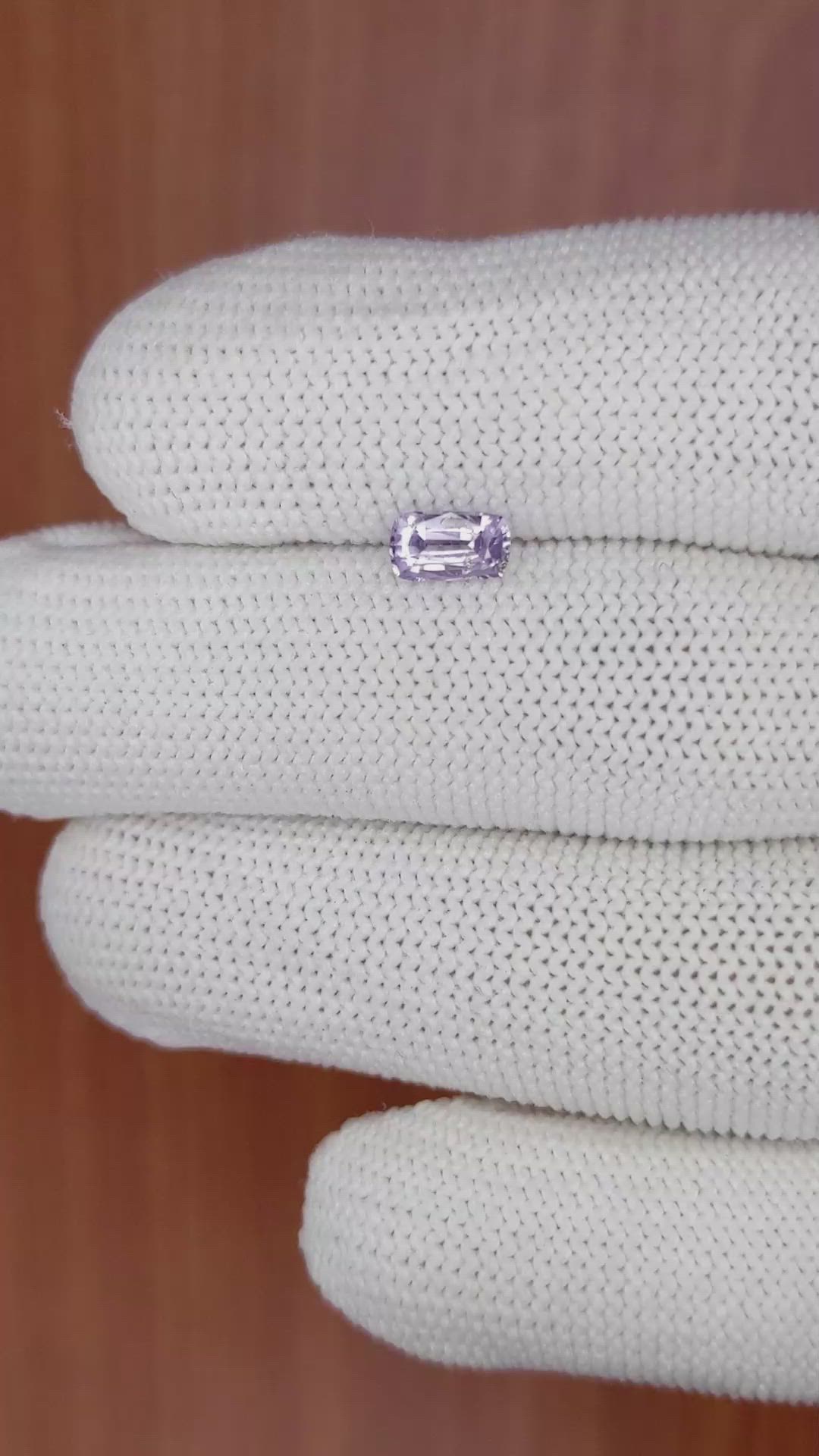 0.65 Ct. Purple Sapphire from Ceylon (Sri Lanka) Size Video