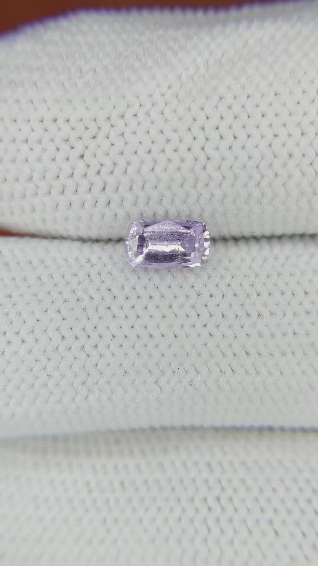 0.65 Ct. Purple Sapphire from Ceylon (Sri Lanka) Size Video