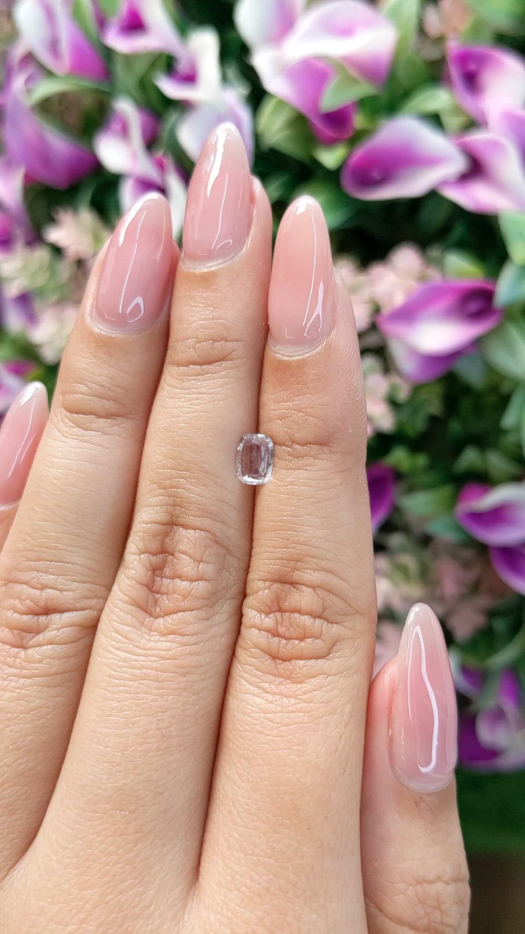 0.54 Ct. Pink Sapphire from Ceylon (Sri Lanka) Size Video