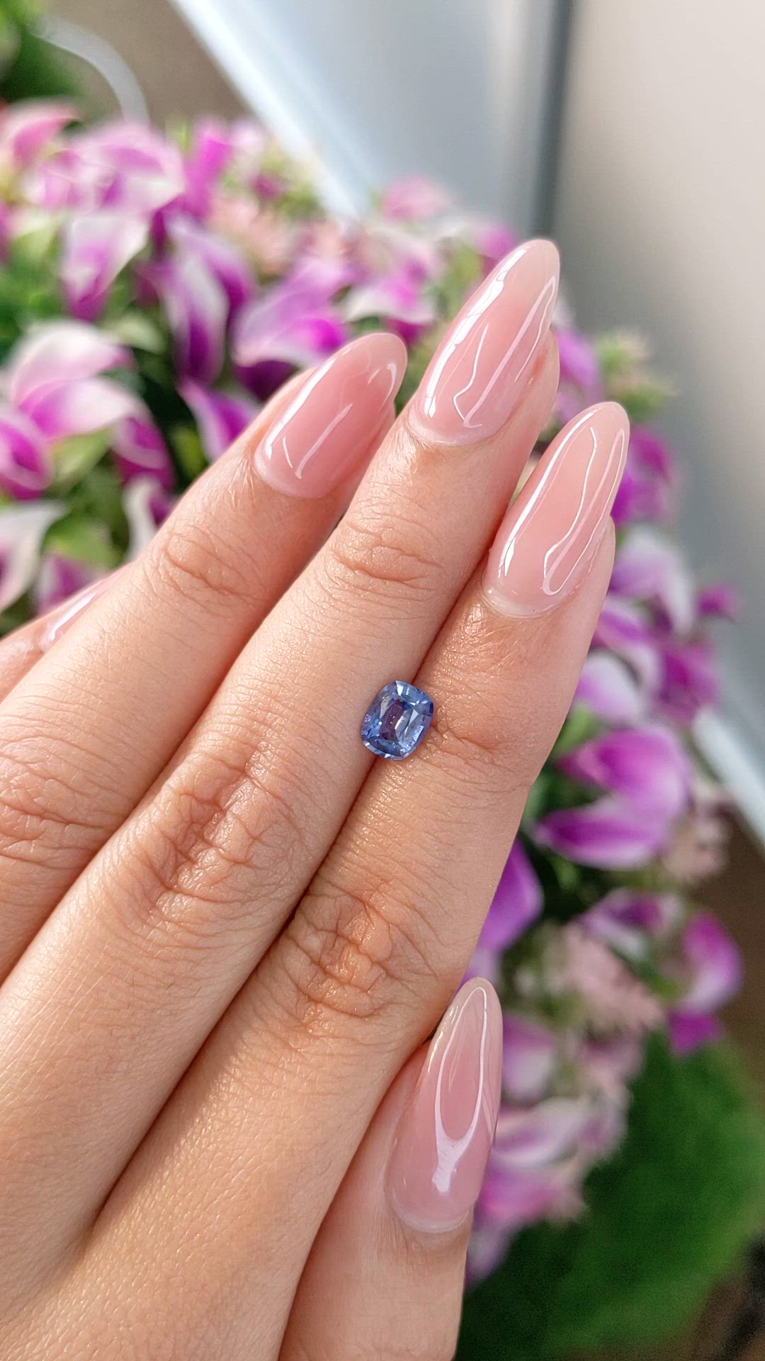 0.84 Ct. Blue Sapphire from Ceylon (Sri Lanka) Size Video