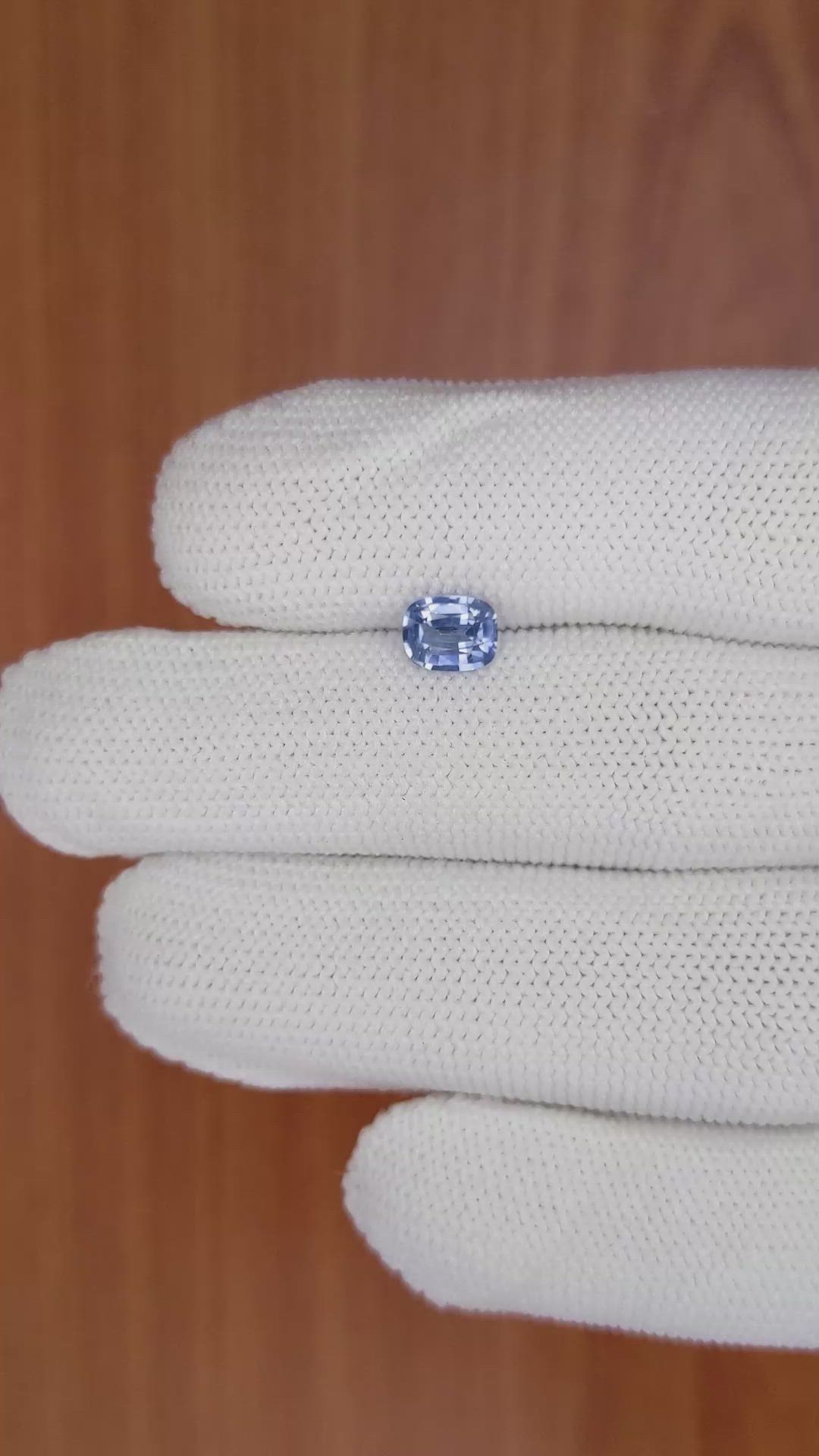 0.84 Ct. Blue Sapphire from Ceylon (Sri Lanka) Size Video