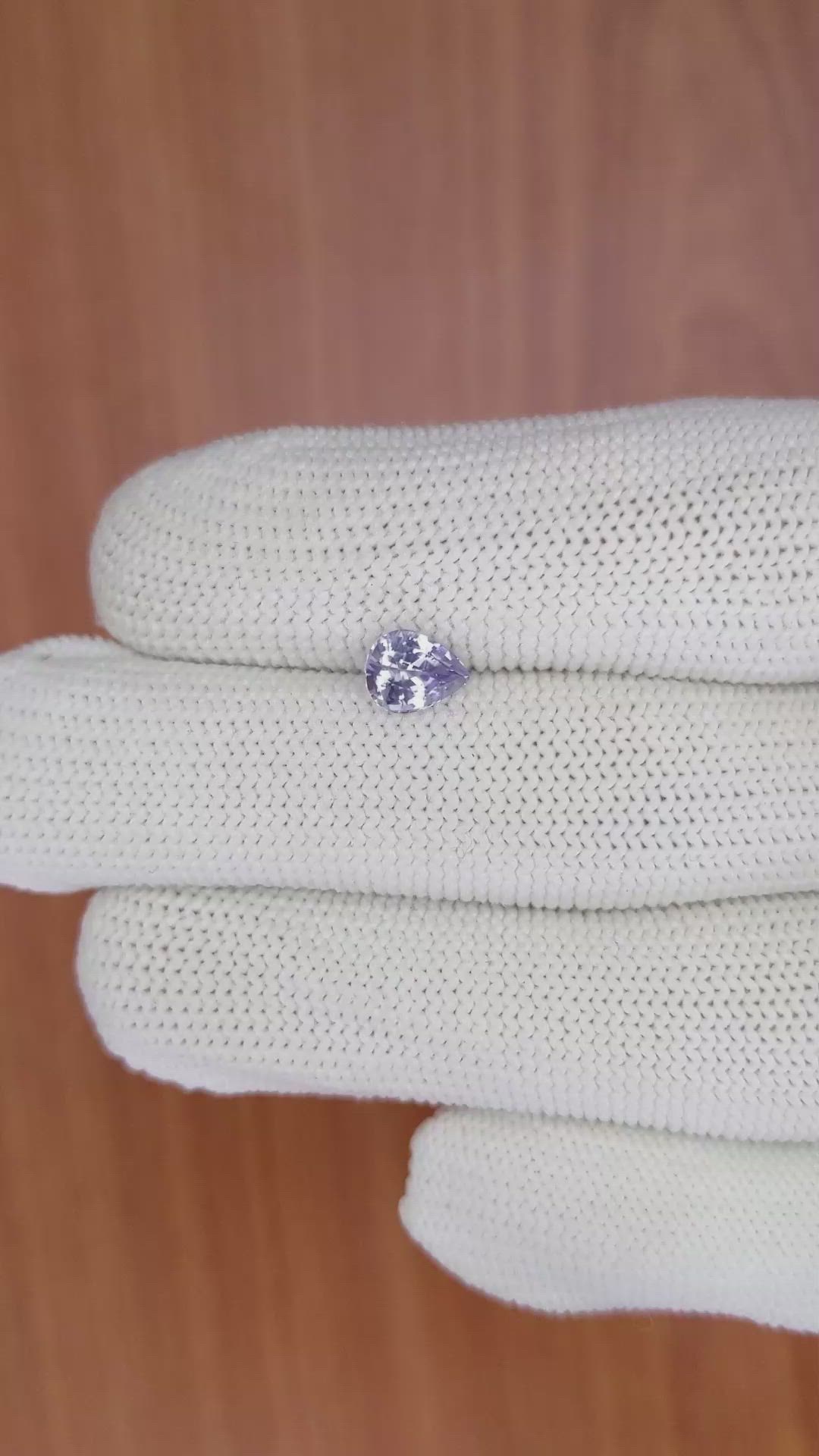 1.06 Ct. Purple Sapphire from Ceylon (Sri Lanka) Size Video
