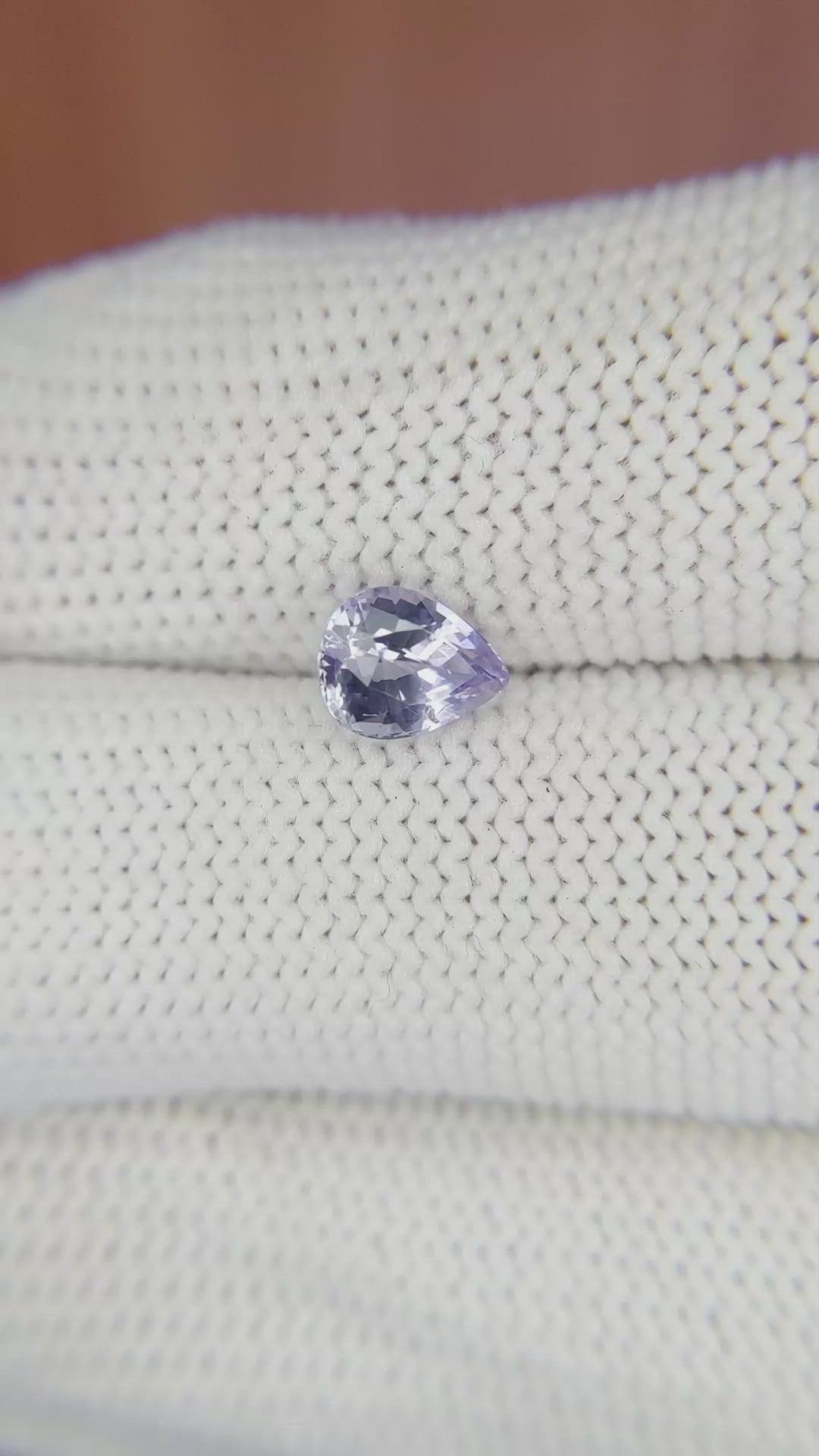 1.06 Ct. Purple Sapphire from Ceylon (Sri Lanka) Size Video