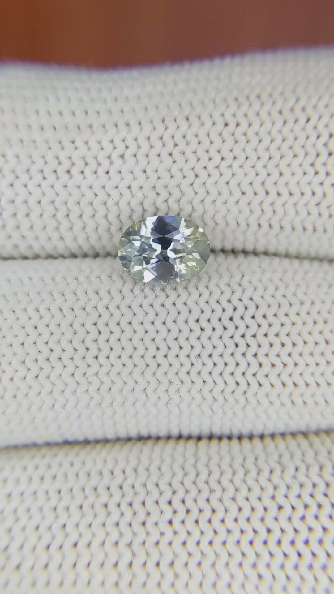 1.38 Ct. Bi Color Sapphire from Ceylon (Sri Lanka) Size Video