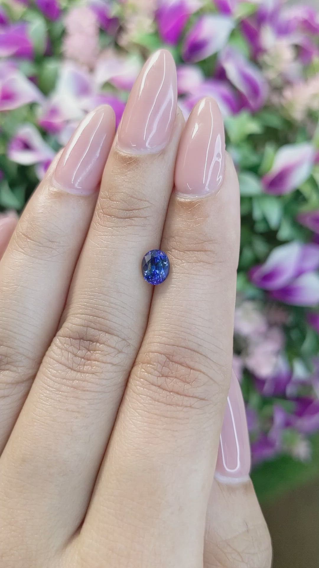 1.16 Ct. Bi Color Sapphire from Ceylon (Sri Lanka) Size Video