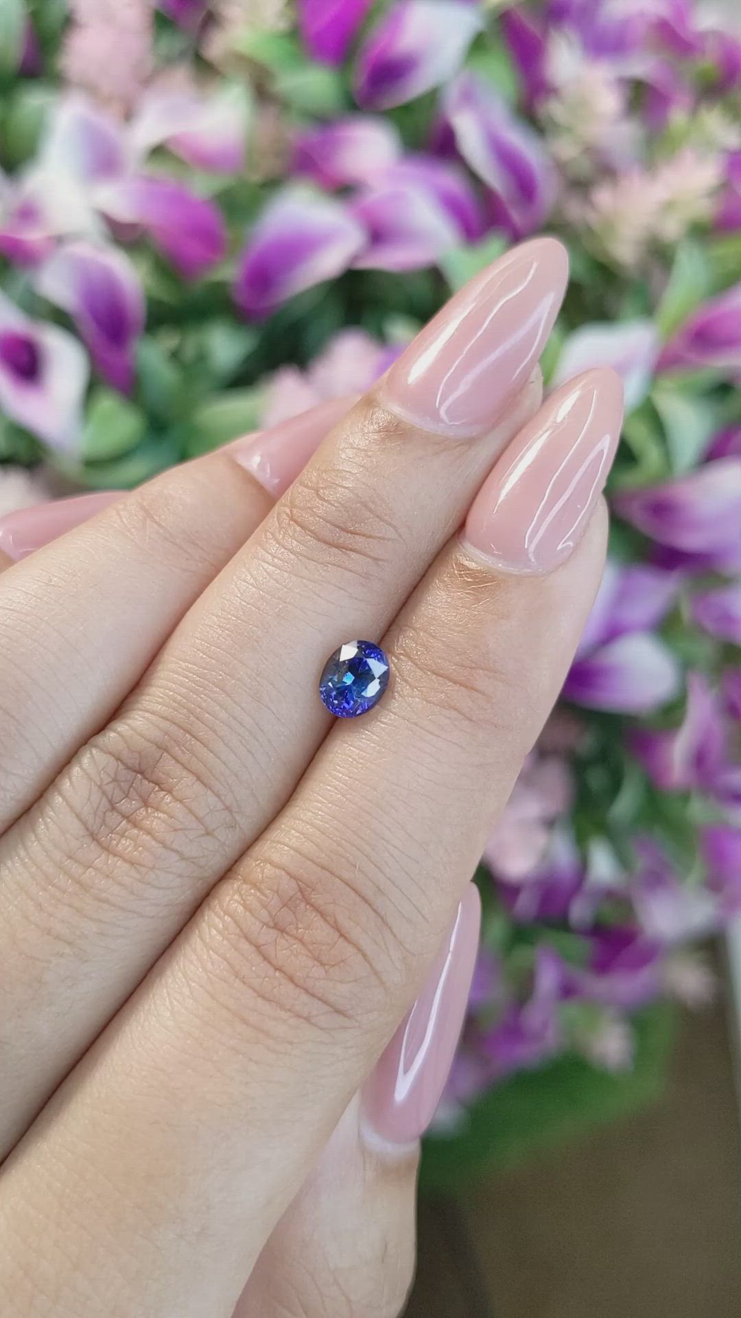 1.16 Ct. Bi Color Sapphire from Ceylon (Sri Lanka) Size Video