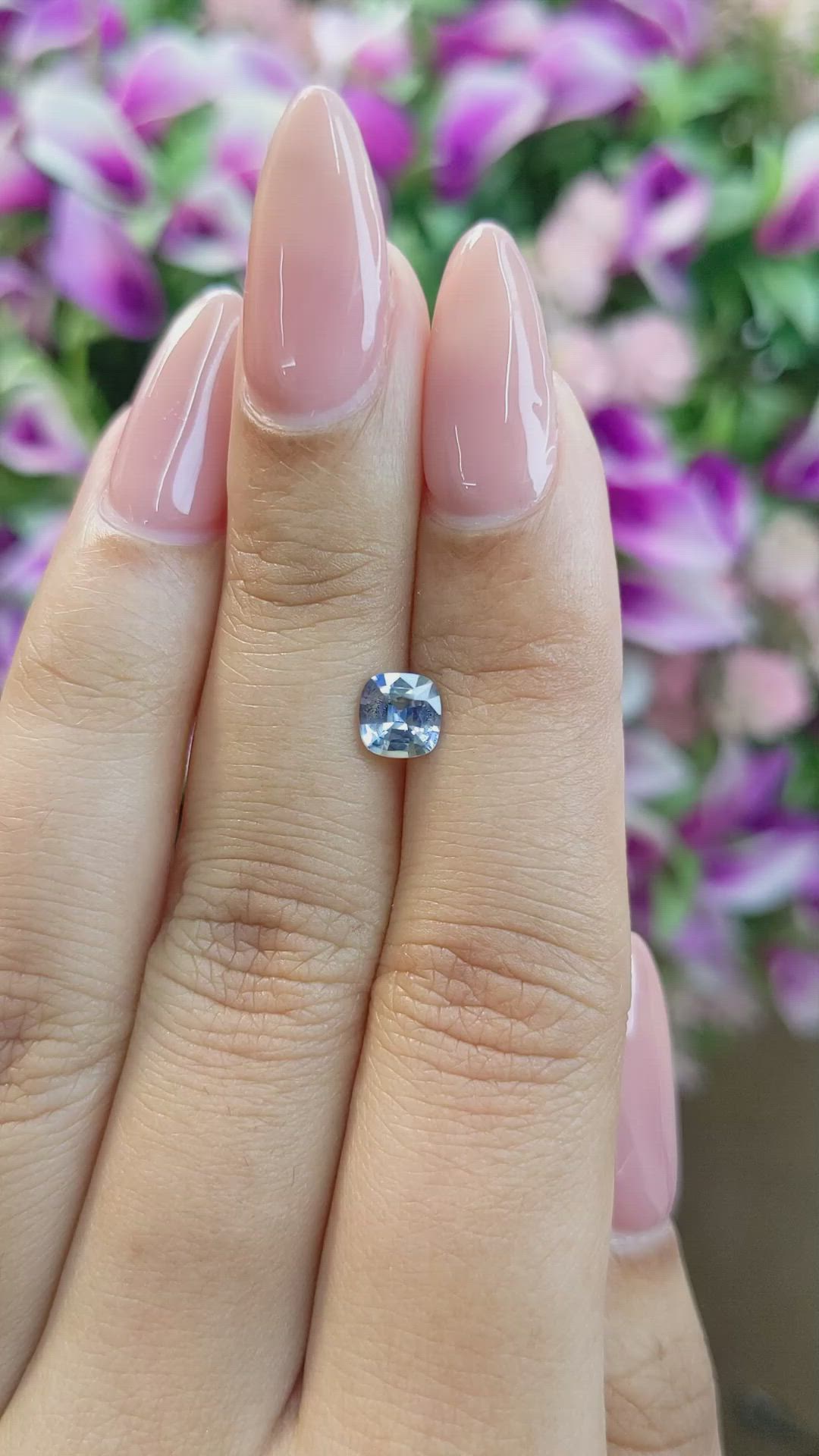 0.84 Ct. Bi Color Sapphire from Ceylon (Sri Lanka) Size Video