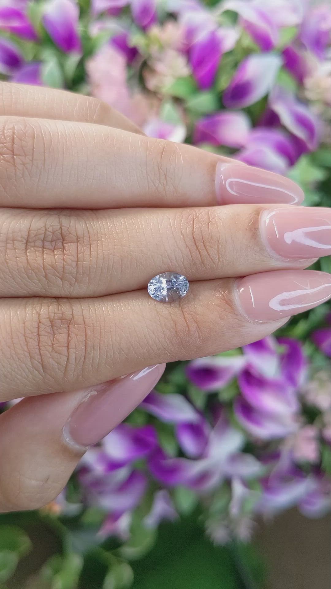 1.19 Ct. Blue Sapphire from Ceylon (Sri Lanka) Size Video