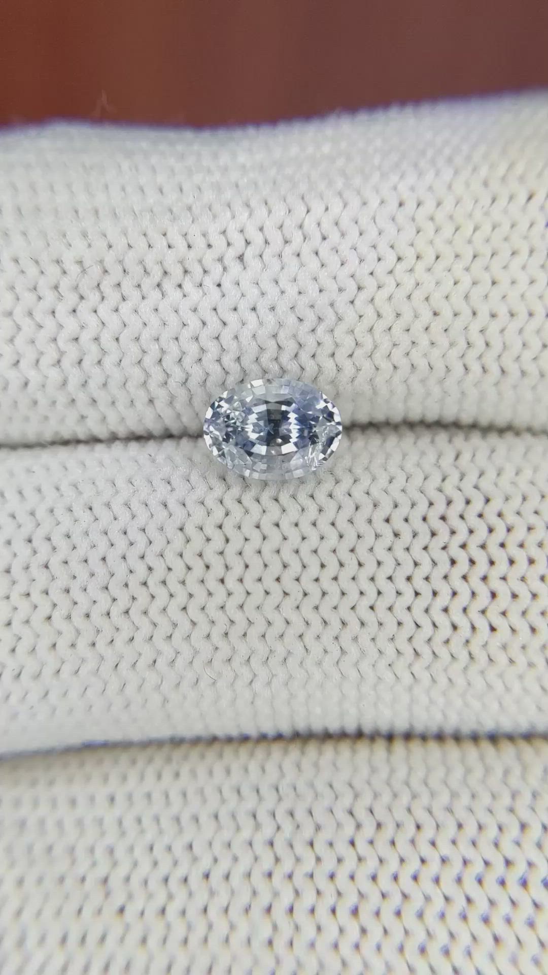 1.19 Ct. Blue Sapphire from Ceylon (Sri Lanka) Size Video