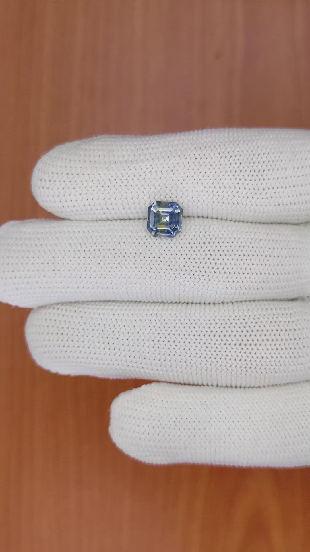 2.06 Ct. Bi Color Sapphire from Ceylon (Sri Lanka) Size Video