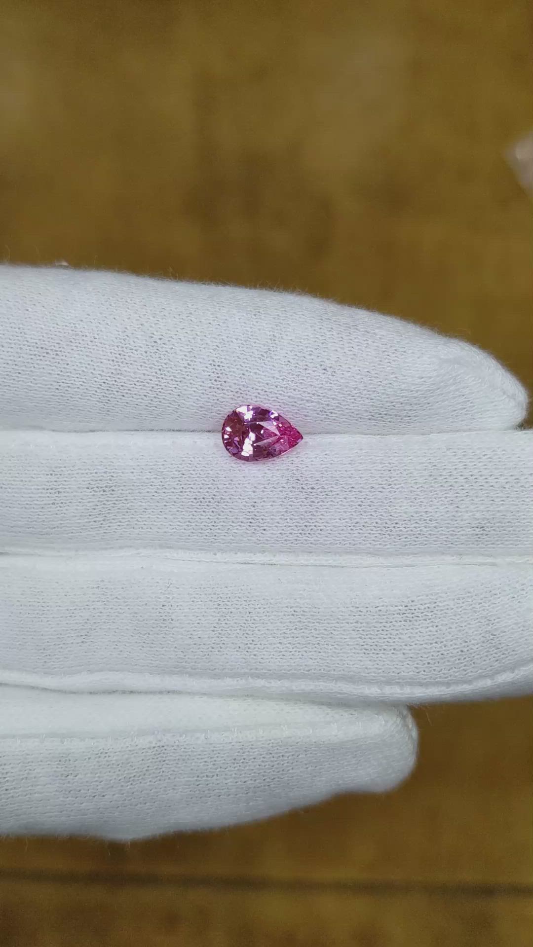 1.63 Ct. Pink Sapphire from Ceylon (Sri Lanka) Size Video