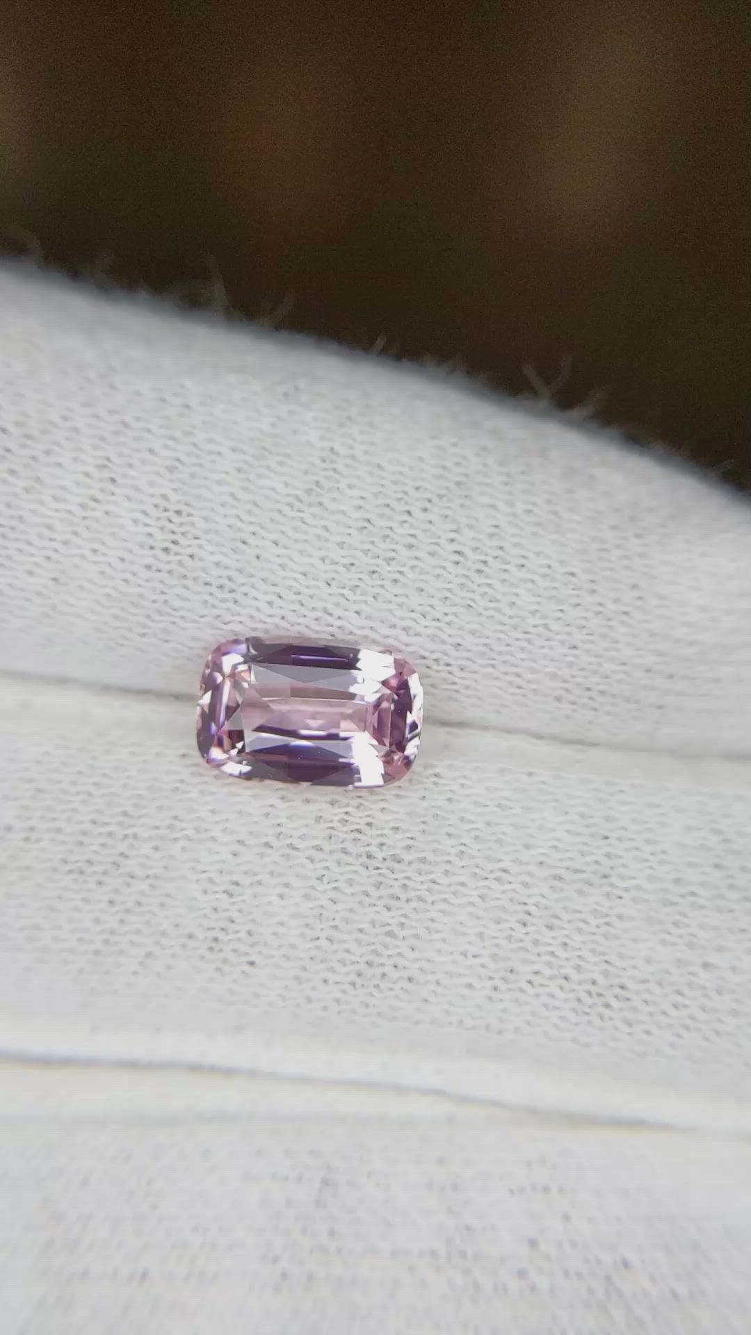 2.16 Ct. Pink Sapphire from Ceylon (Sri Lanka) Size Video