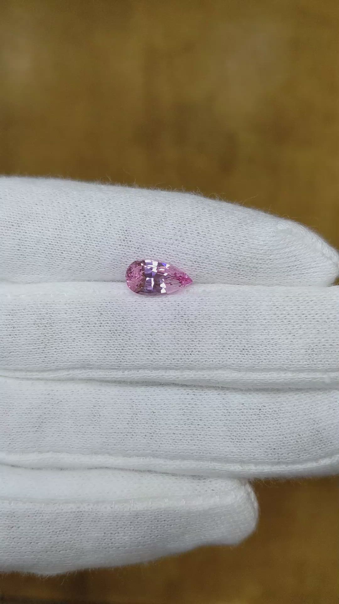 1.97 Ct. Pink Sapphire from Ceylon (Sri Lanka) Size Video