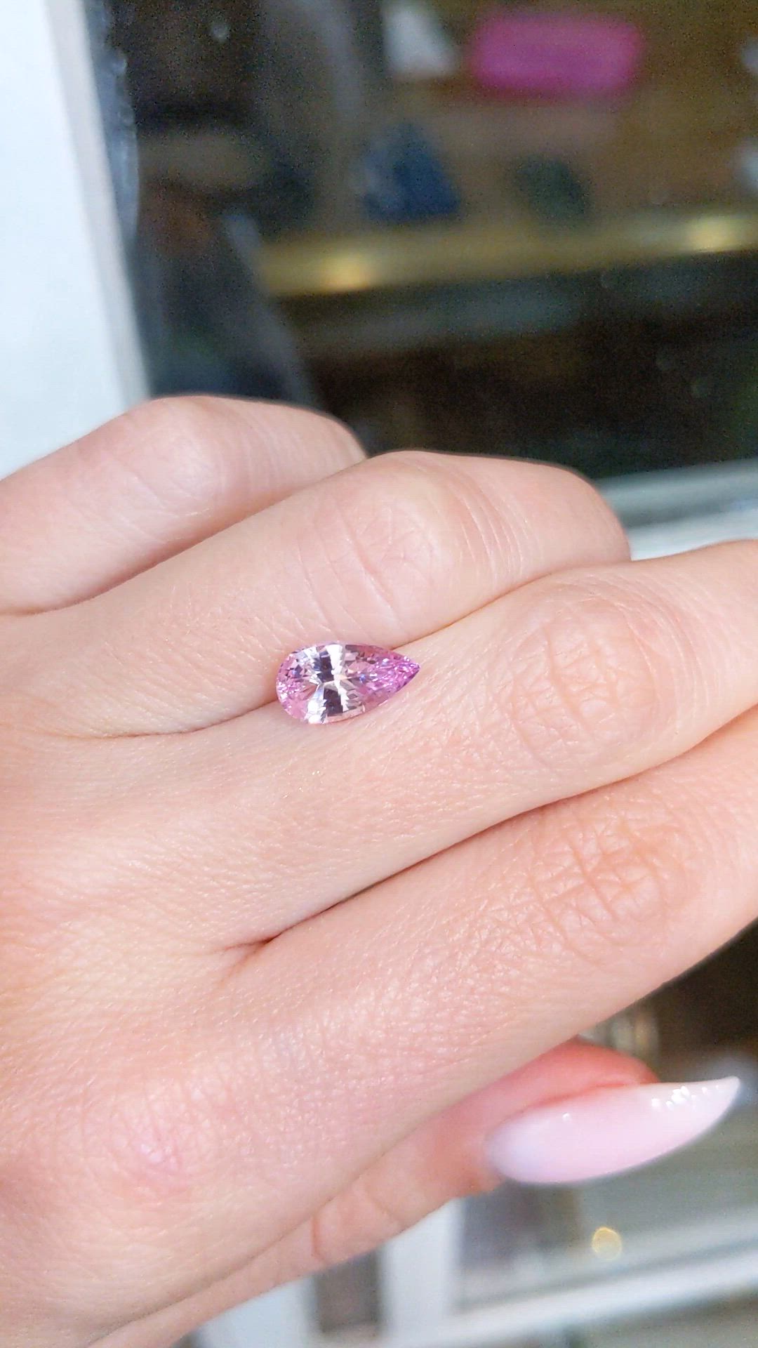 1.97 Ct. Pink Sapphire from Ceylon (Sri Lanka) Size Video