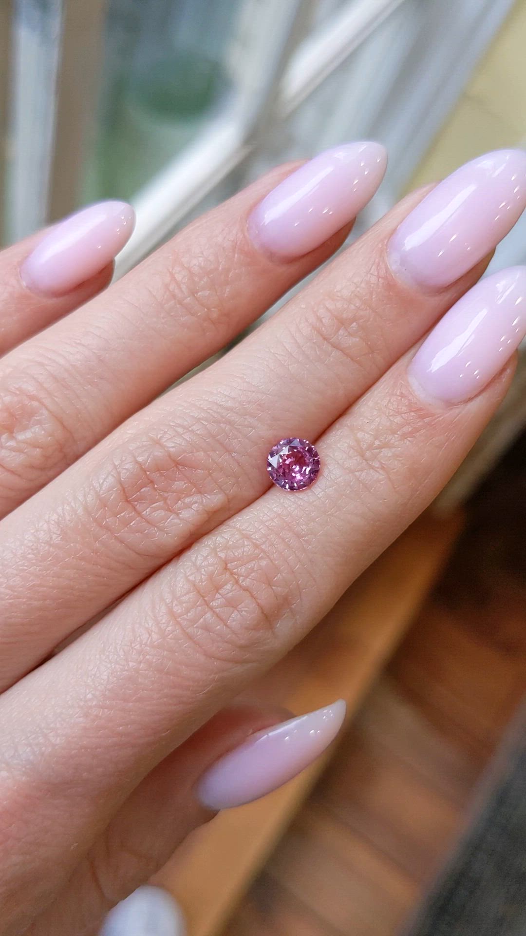 1.00 Ct. Pink Sapphire from Ceylon (Sri Lanka) Size Video