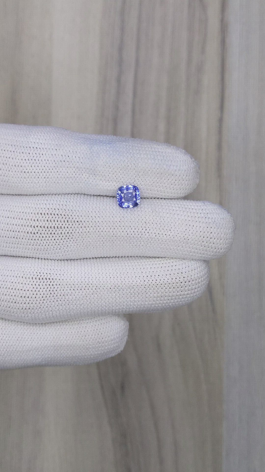 1.08 Ct. Blue Sapphire from Ceylon (Sri Lanka) Size Video