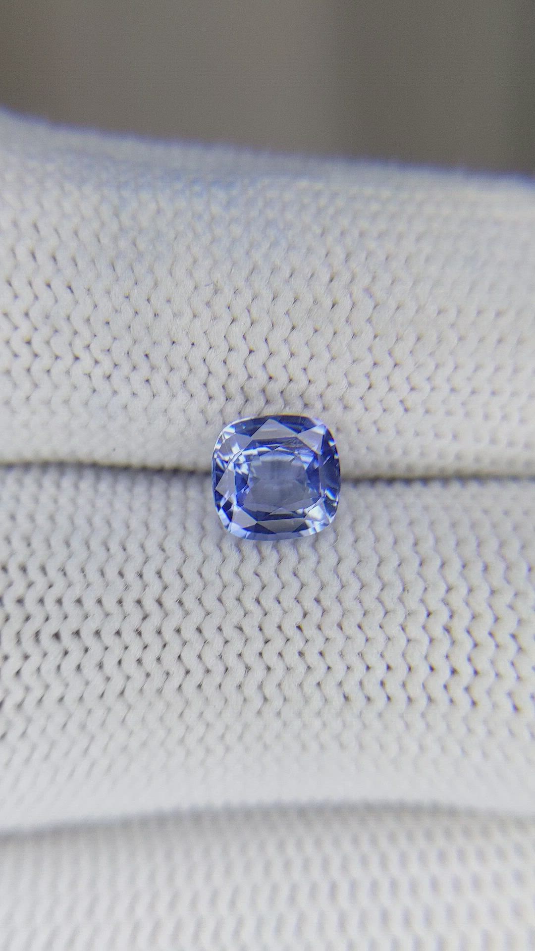 1.08 Ct. Blue Sapphire from Ceylon (Sri Lanka) Size Video