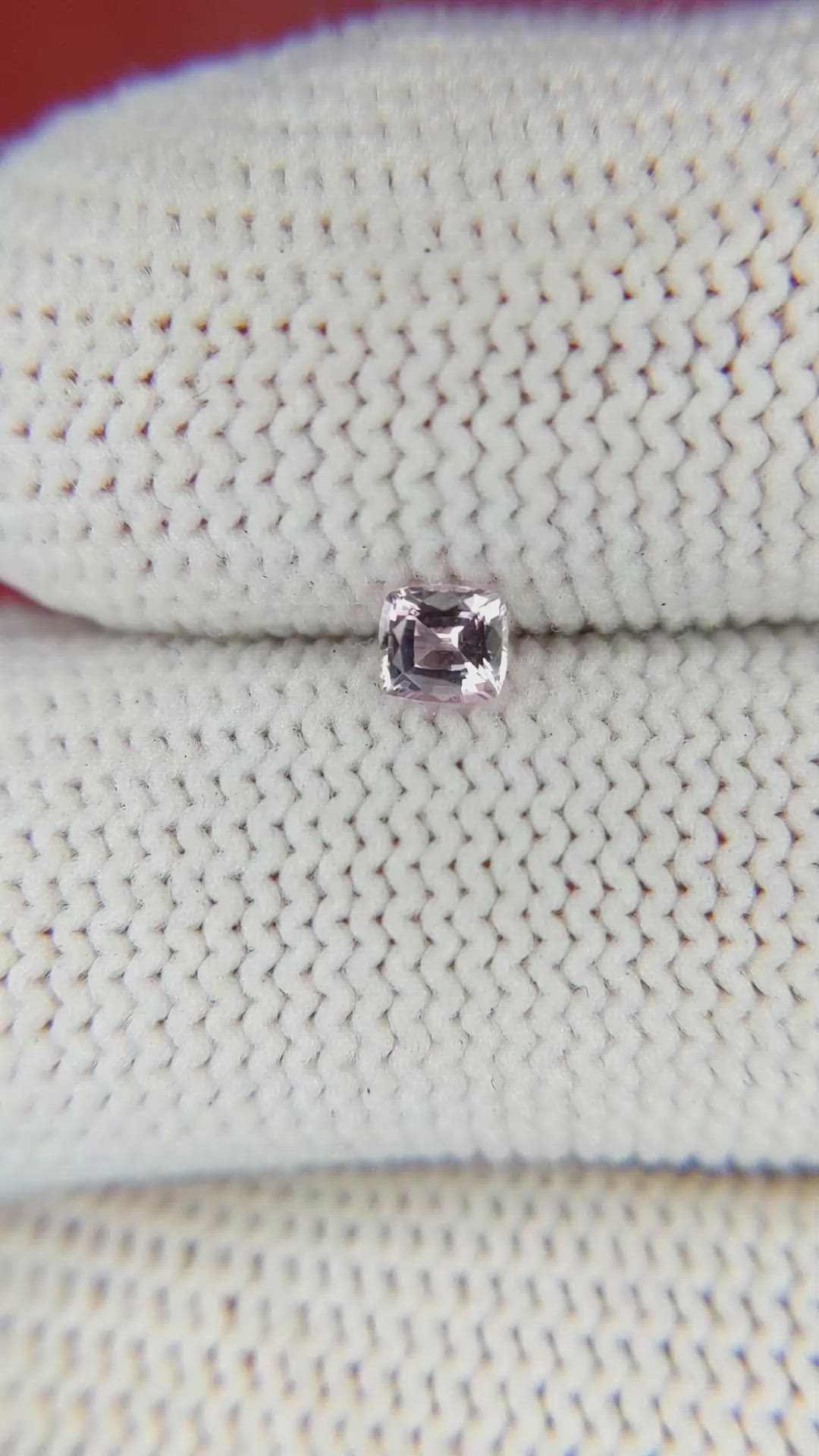 0.22 Ct. Pink Sapphire from Ceylon (Sri Lanka) Size Video