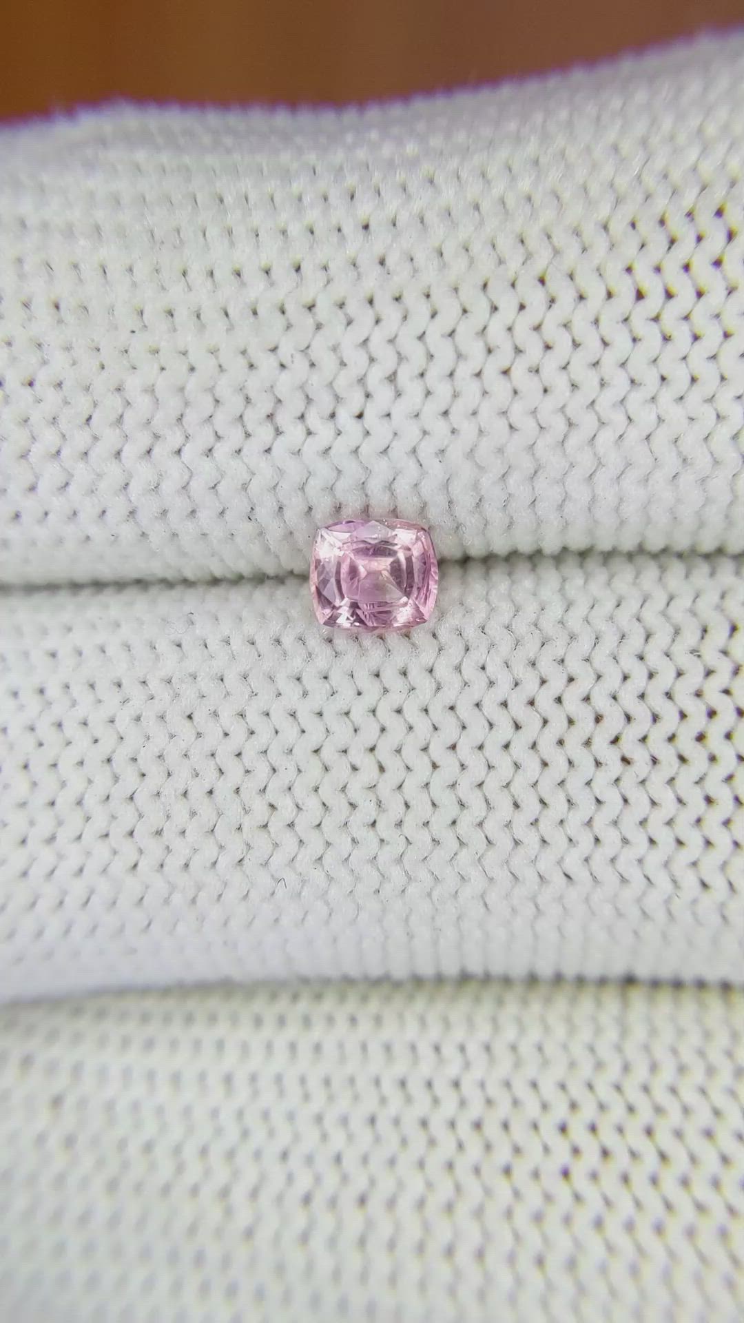 0.48 Ct. Pink Sapphire from Ceylon (Sri Lanka) Size Video