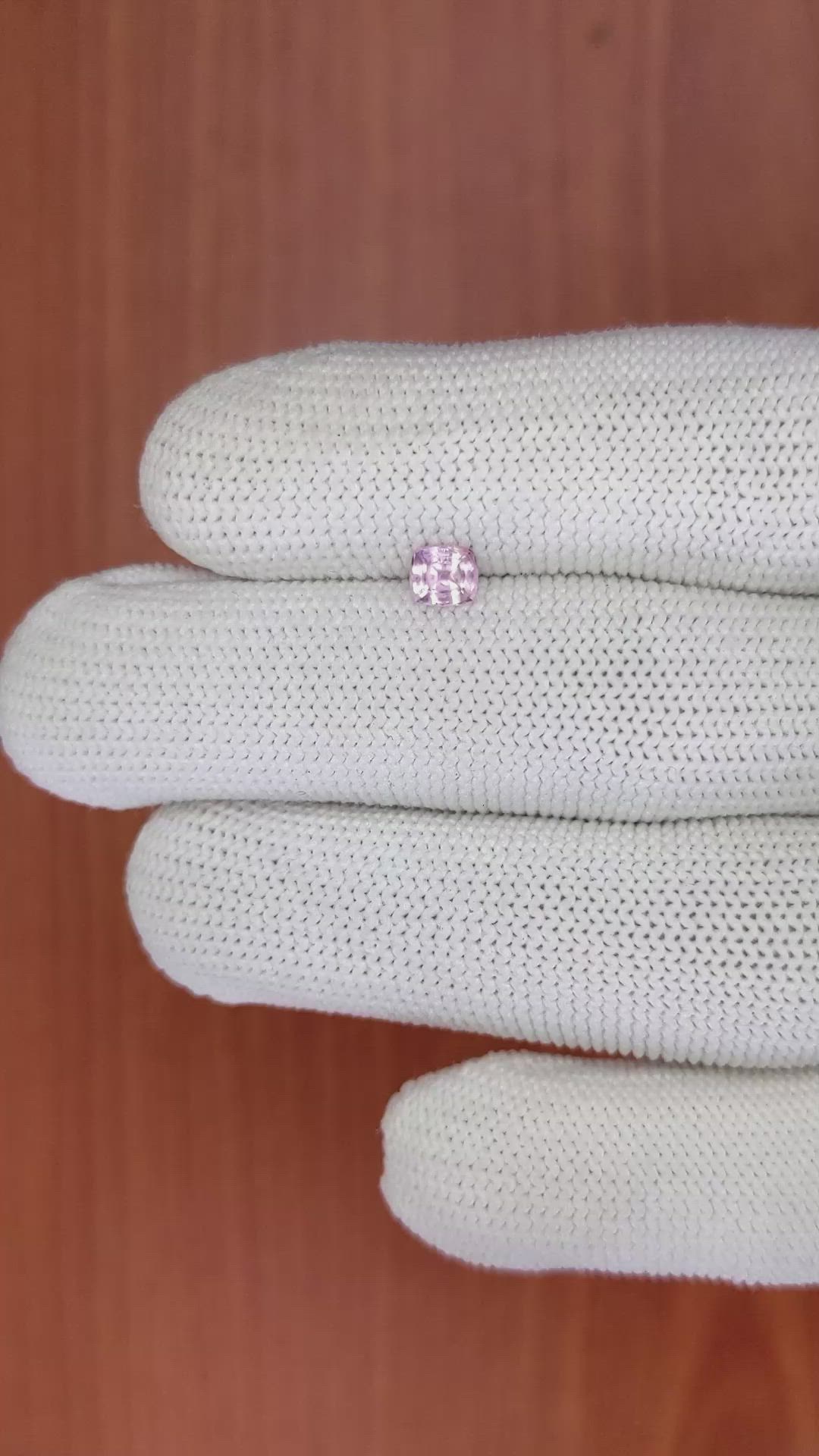 0.48 Ct. Pink Sapphire from Ceylon (Sri Lanka) Size Video