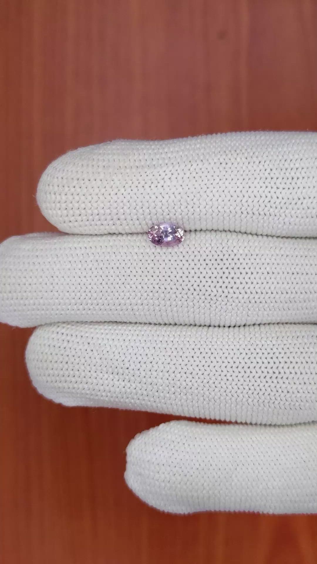 0.83 Ct. Purplish Pink Sapphire from Ceylon (Sri Lanka) Size Video
