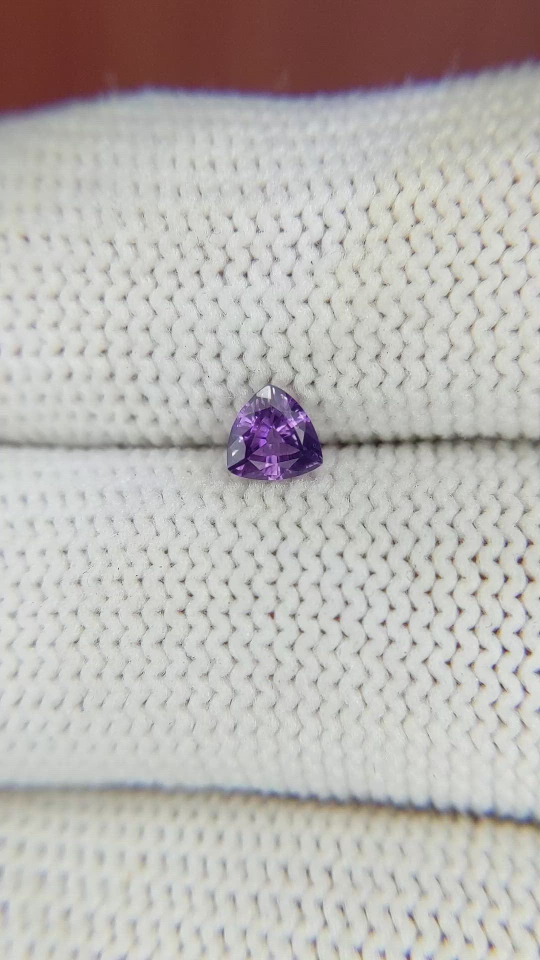 0.33 Ct. Purple Sapphire from Ceylon (Sri Lanka) Size Video