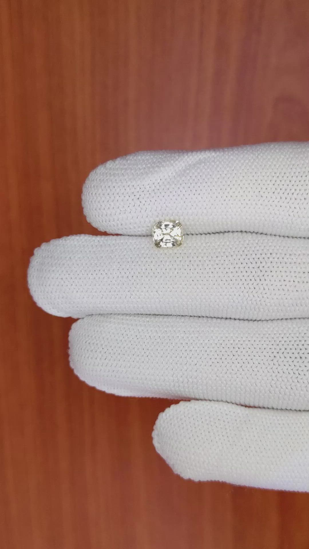 1.05 Ct. Yellow Sapphire from Ceylon (Sri Lanka) Size Video