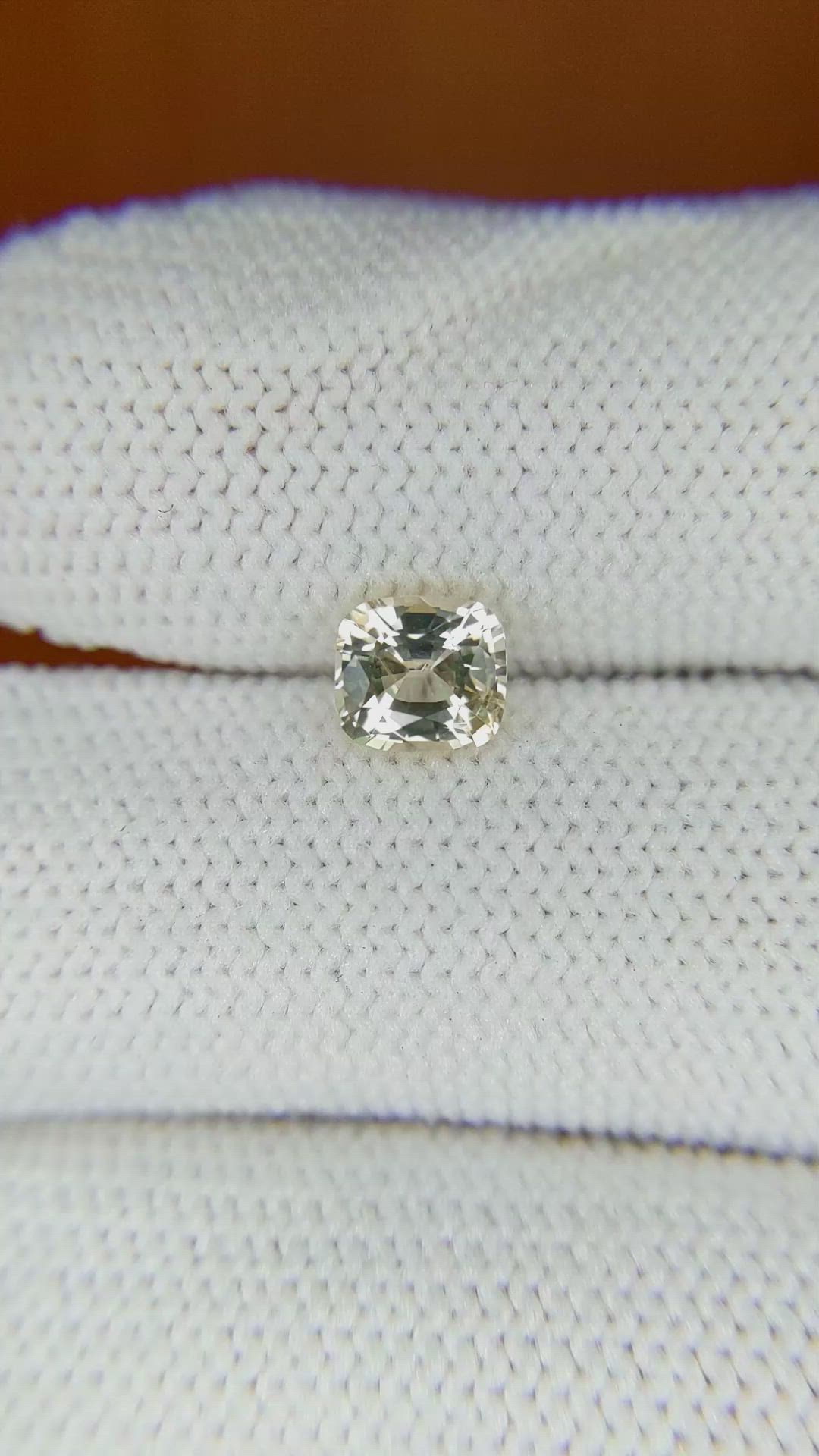 1.05 Ct. Yellow Sapphire from Ceylon (Sri Lanka) Size Video