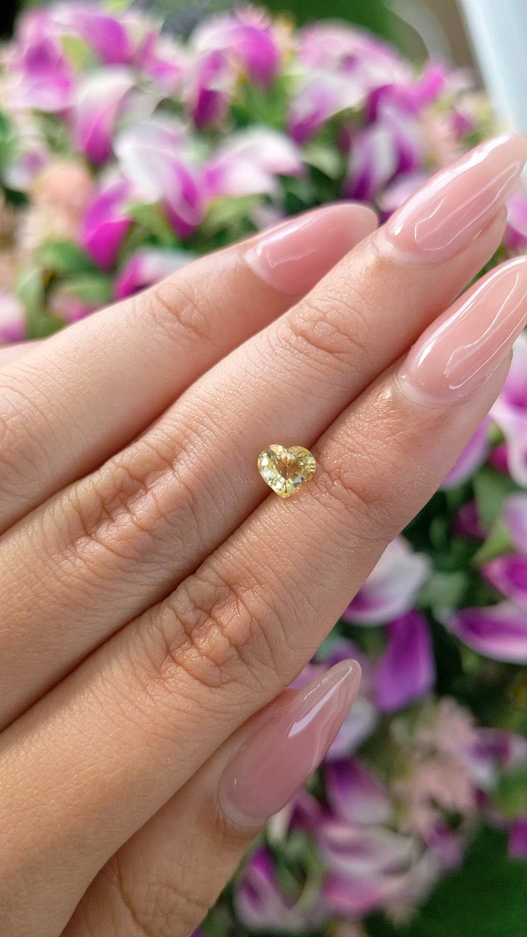 0.73 Ct. Yellow Sapphire from Ceylon (Sri Lanka) Size Video