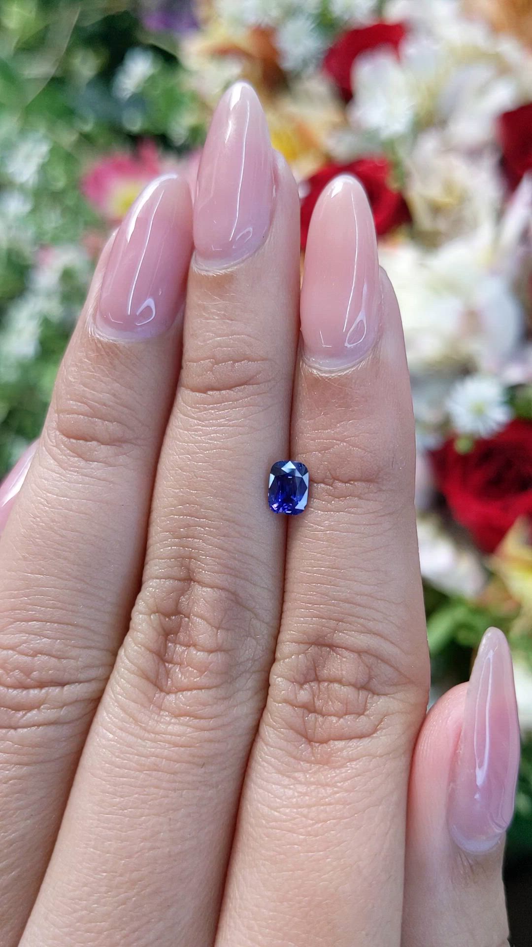 0.61 Ct. Color Change Sapphire from Ceylon (Sri Lanka) Size Video