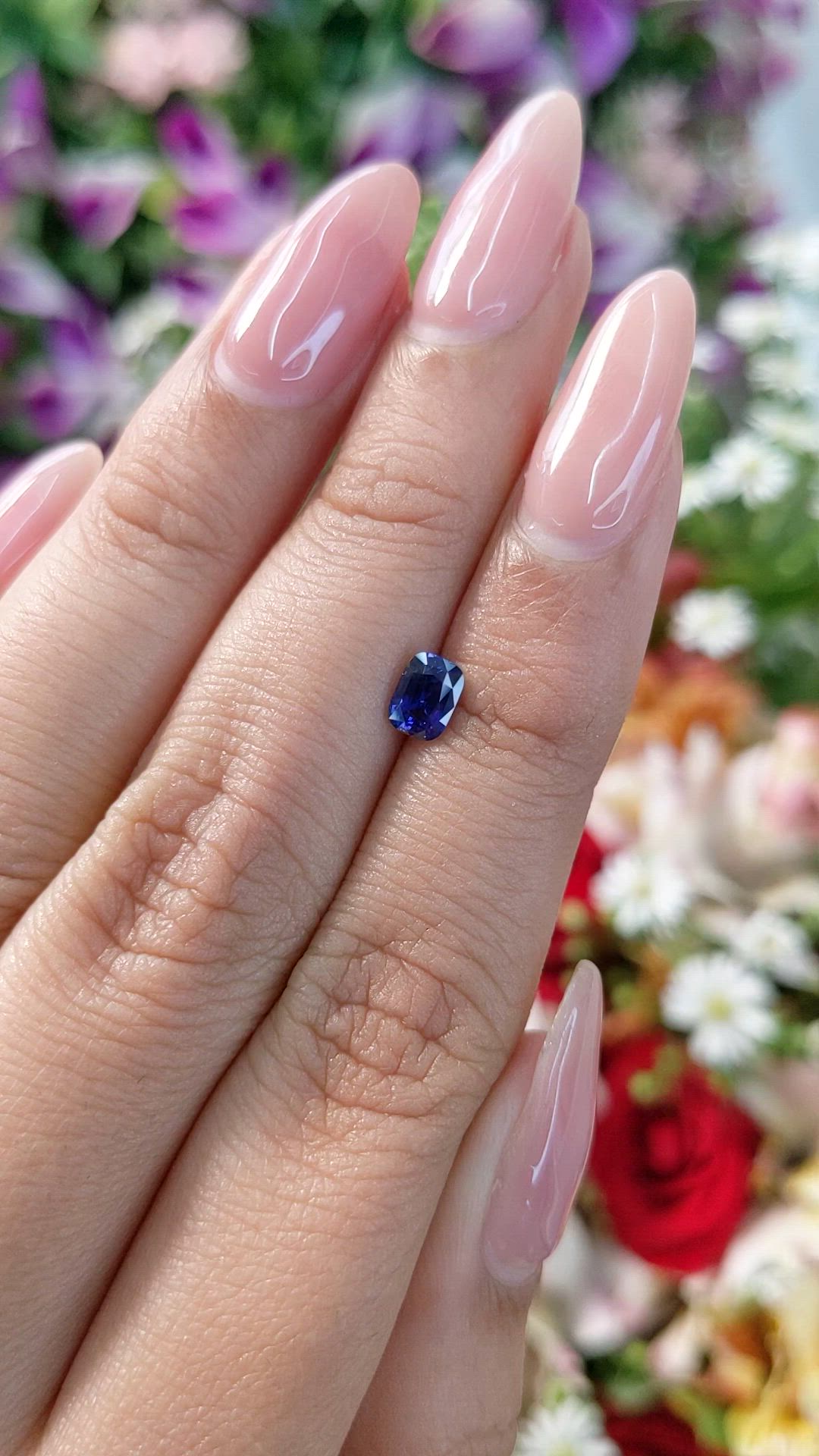 0.61 Ct. Color Change Sapphire from Ceylon (Sri Lanka) Size Video