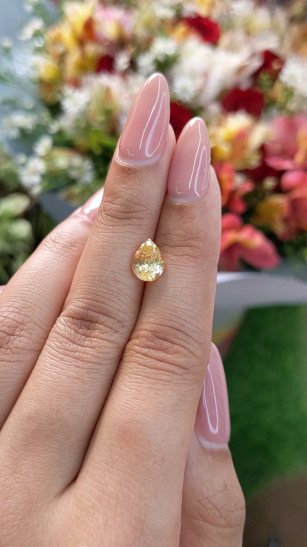 1.84 Ct. Yellow Sapphire from Ceylon (Sri Lanka) Size Video