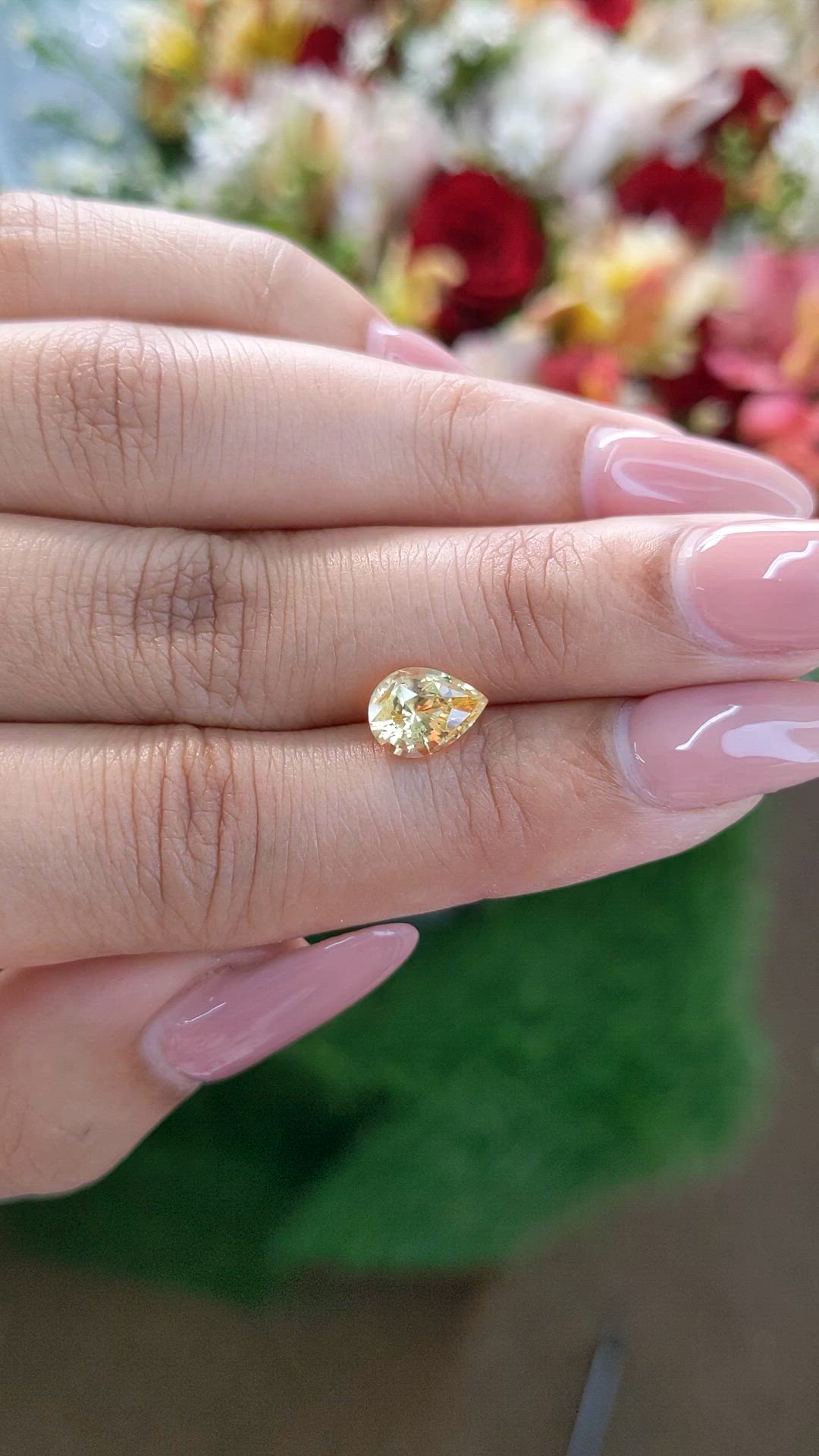 1.84 Ct. Yellow Sapphire from Ceylon (Sri Lanka) Size Video