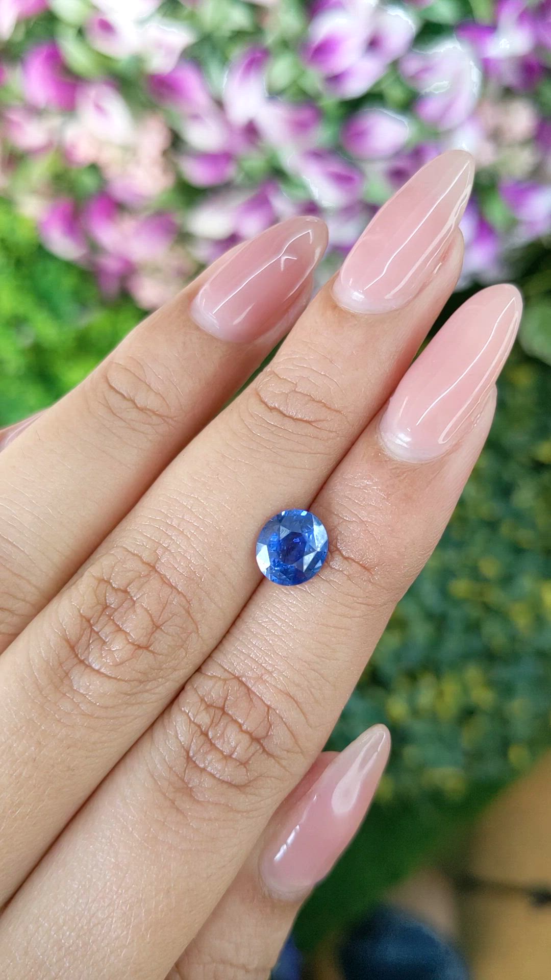 1.59 Ct. Blue Sapphire from Ceylon (Sri Lanka) Size Video