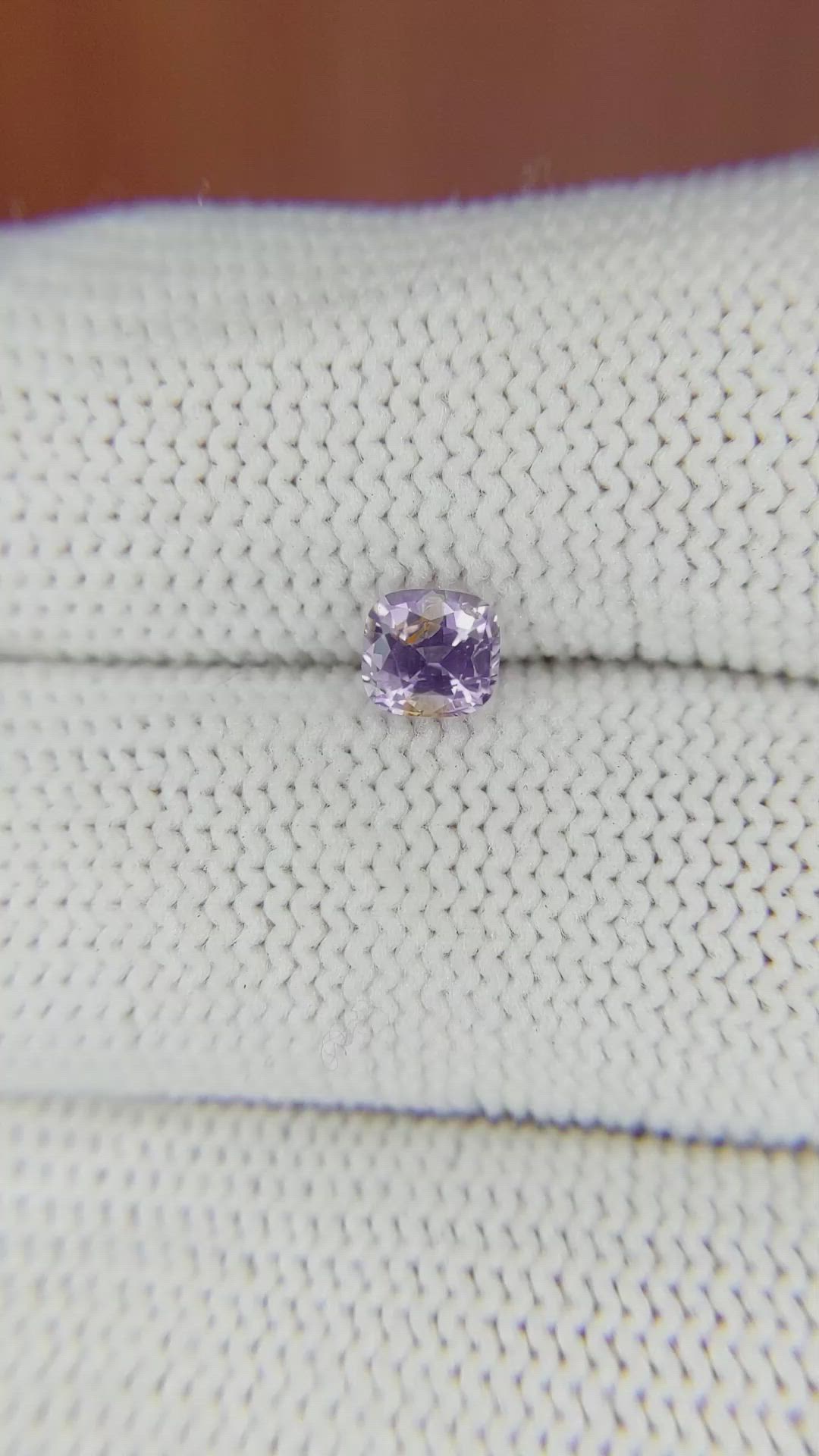 0.65 Ct. Purple Sapphire from Ceylon (Sri Lanka) Size Video