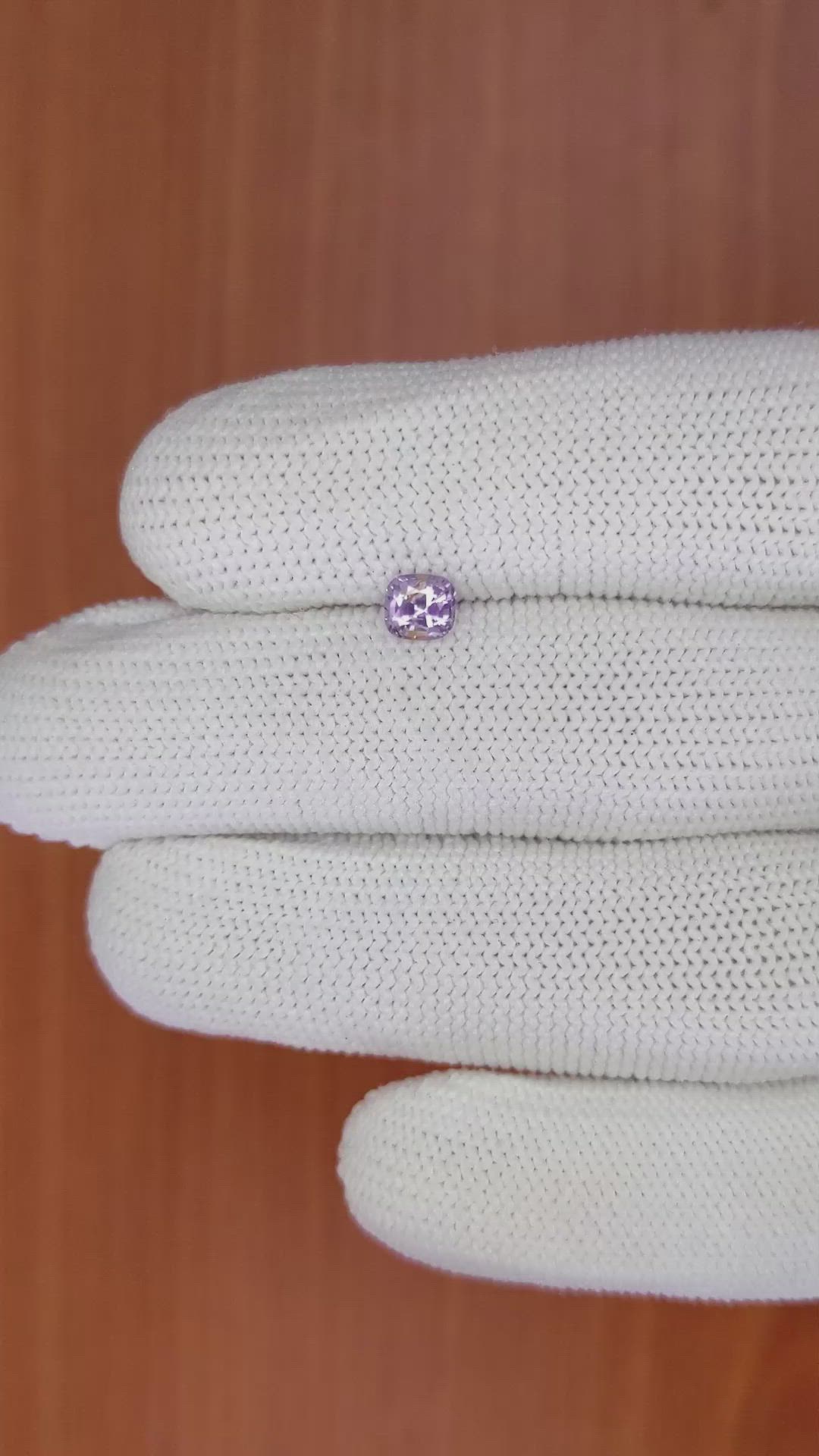 0.65 Ct. Purple Sapphire from Ceylon (Sri Lanka) Size Video