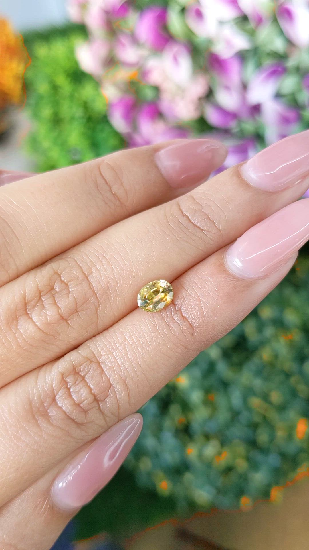 0.85 Ct. Bi Color Sapphire from Ceylon (Sri Lanka) Size Video