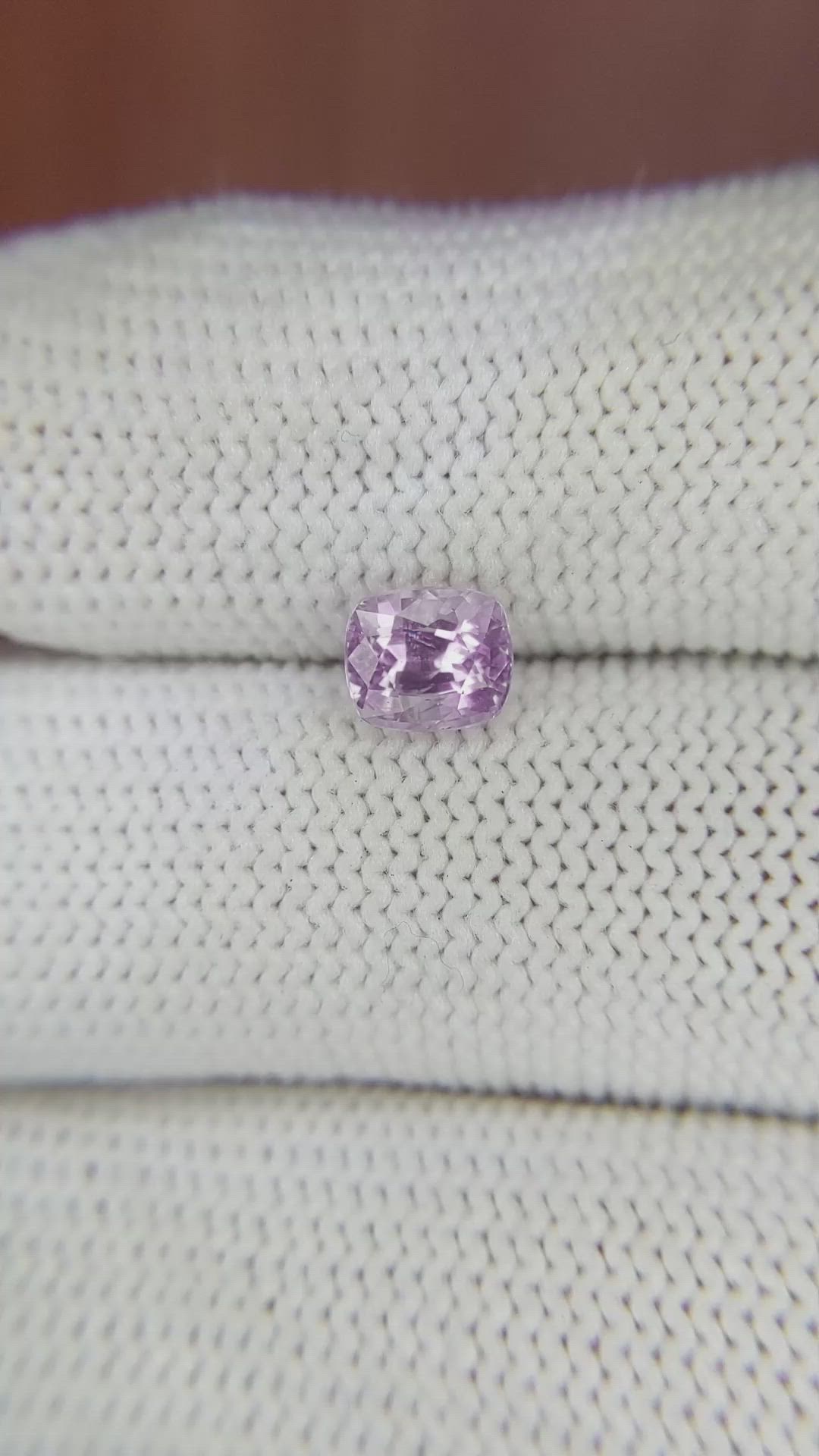 1.08 Ct. Pinkish Purple Sapphire from Ceylon (Sri Lanka) Size Video