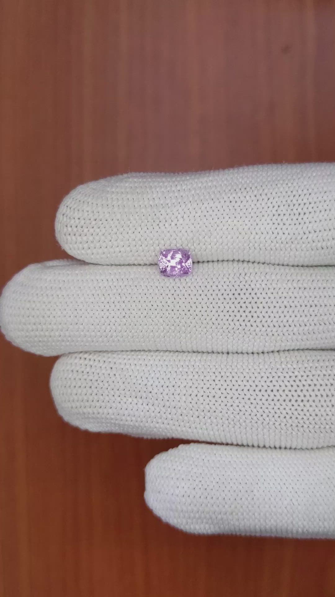 1.08 Ct. Pinkish Purple Sapphire from Ceylon (Sri Lanka) Size Video