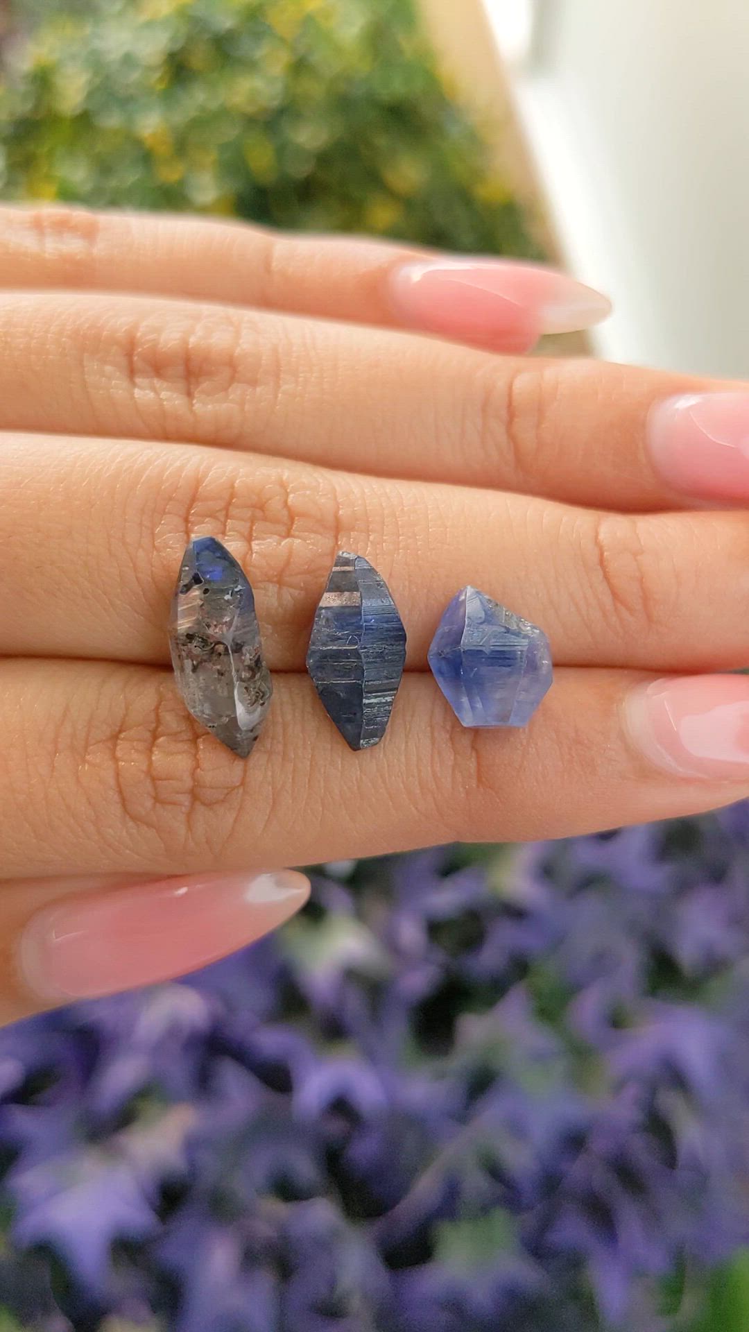 16.45 Ct. Blue Sapphire Crystal from Ceylon (Sri Lanka) Size Video